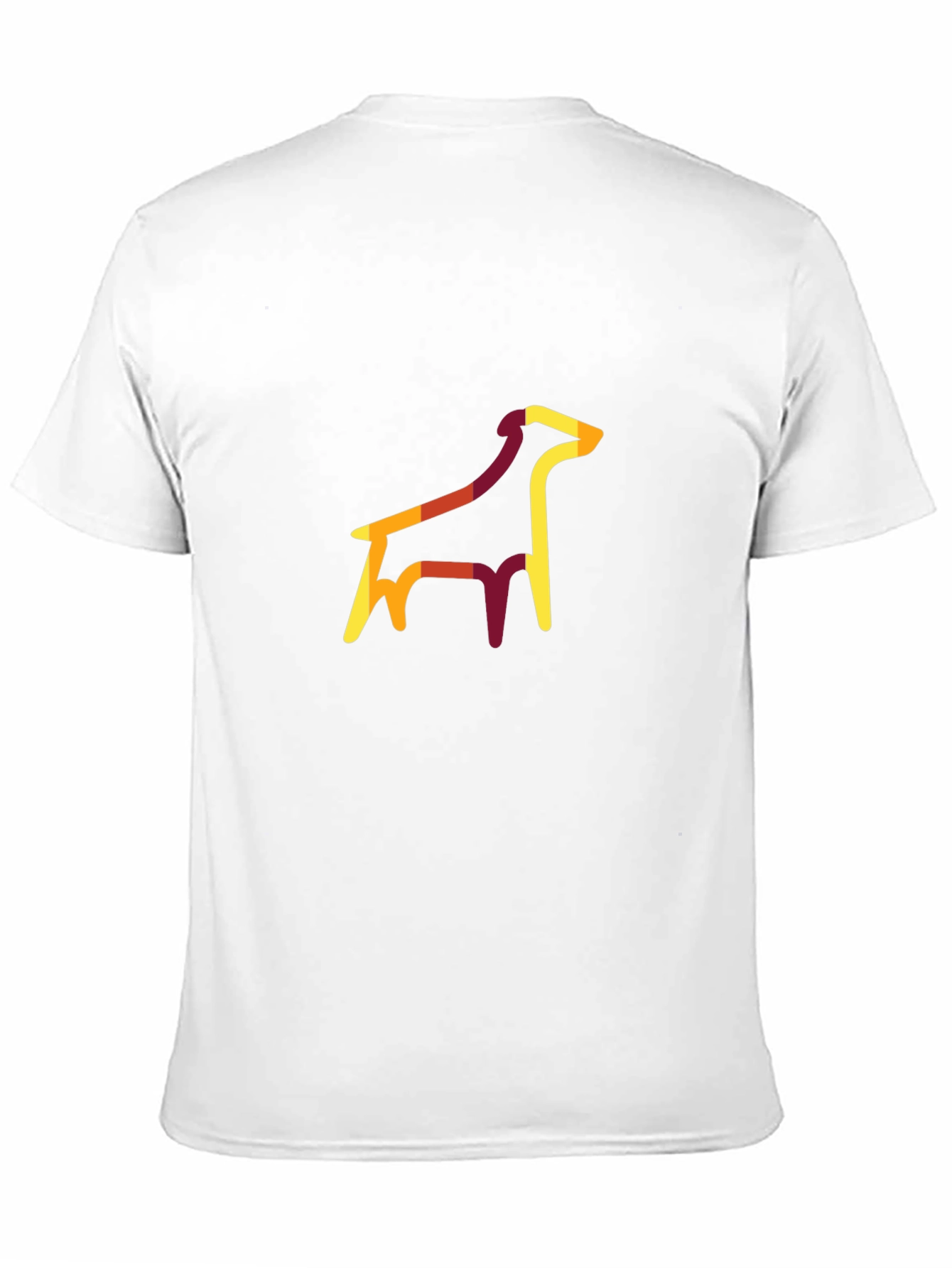 Abstract Dog Graphic Tee - Unisex Black T-Shirt
