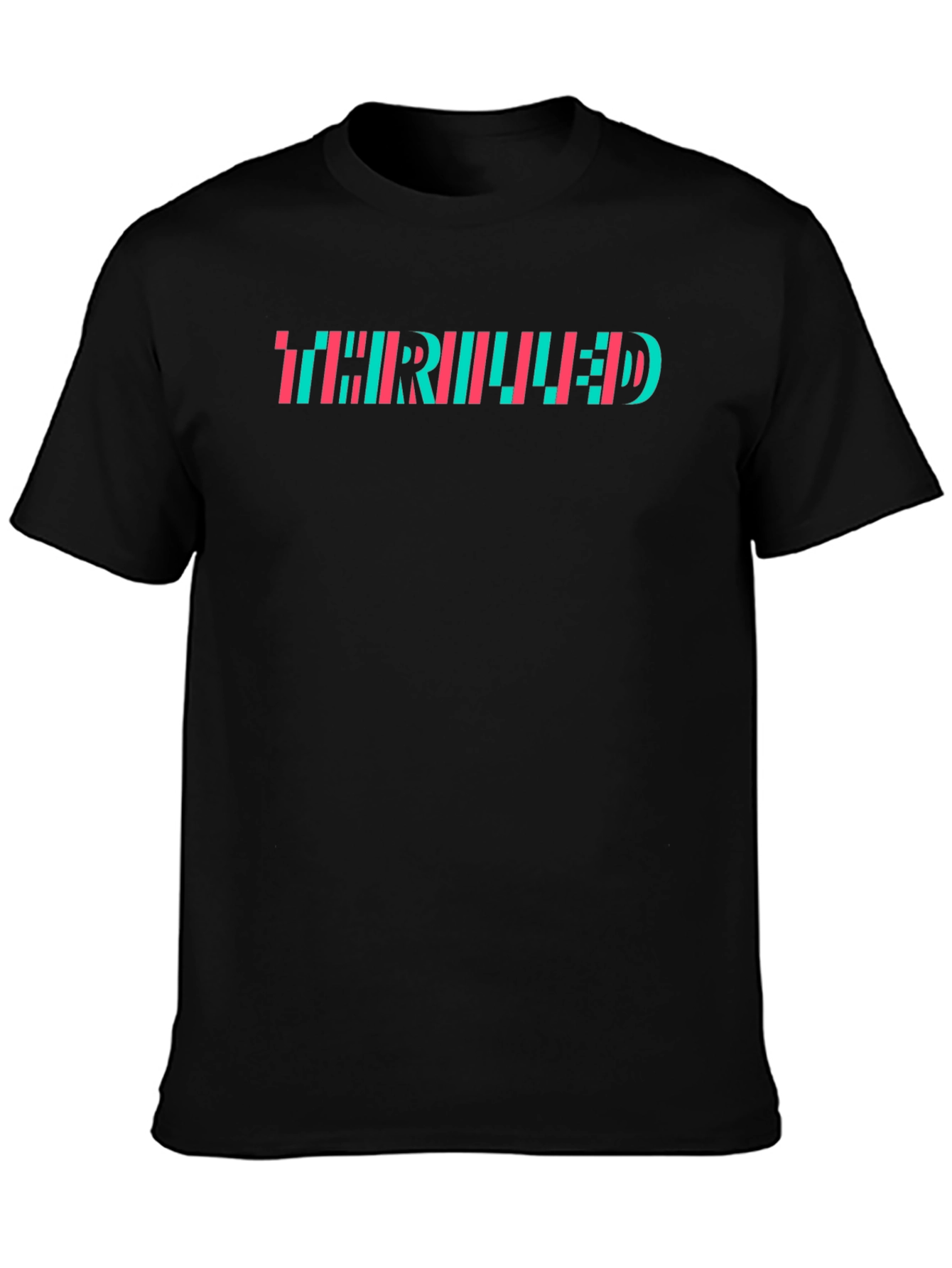 Thrilled Graphic Tee - Mens Black T-Shirt