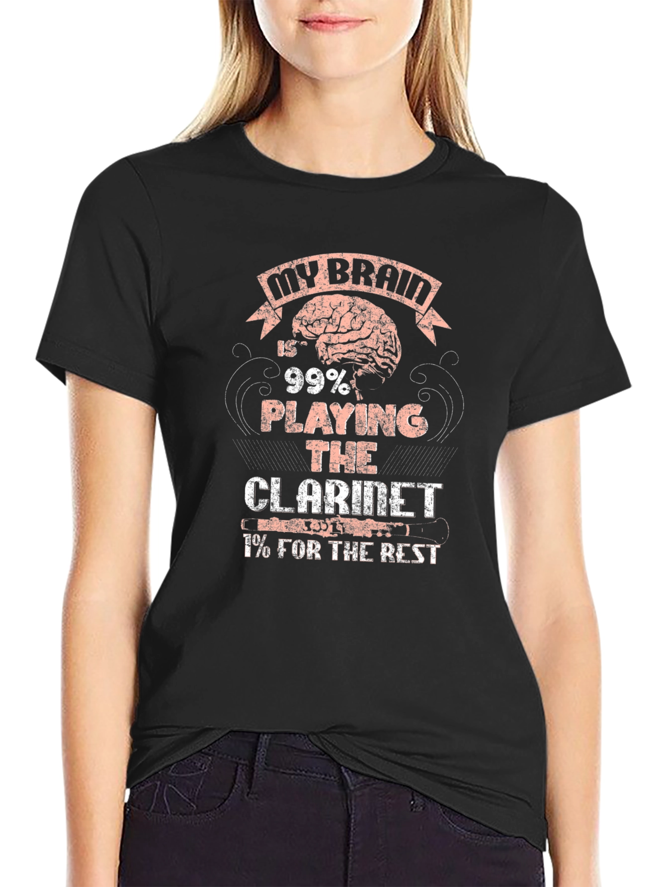 My Brain Clarinet Player T-Shirt