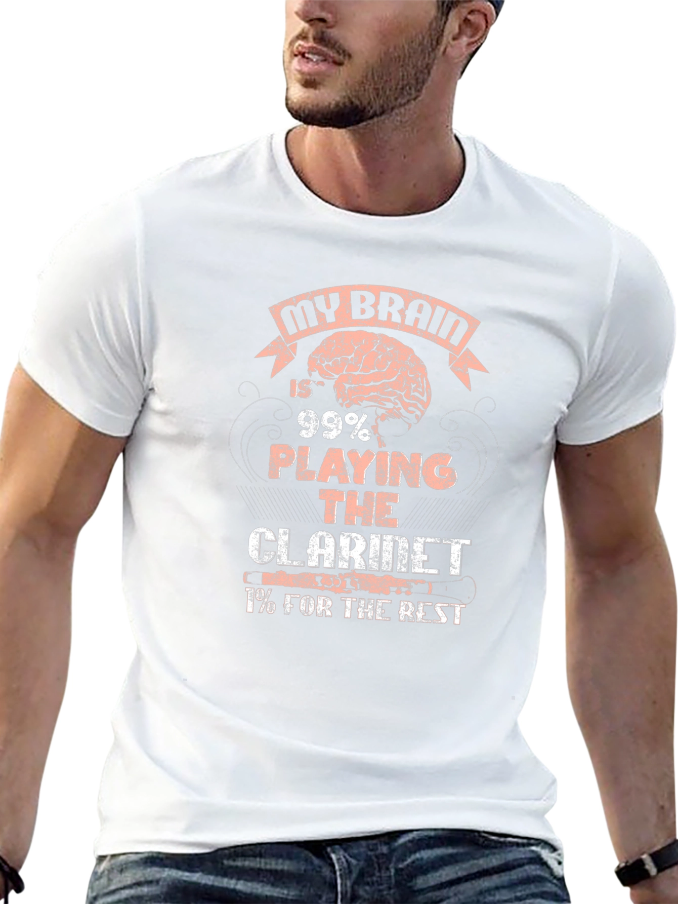 My Brain Clarinet Player T-Shirt