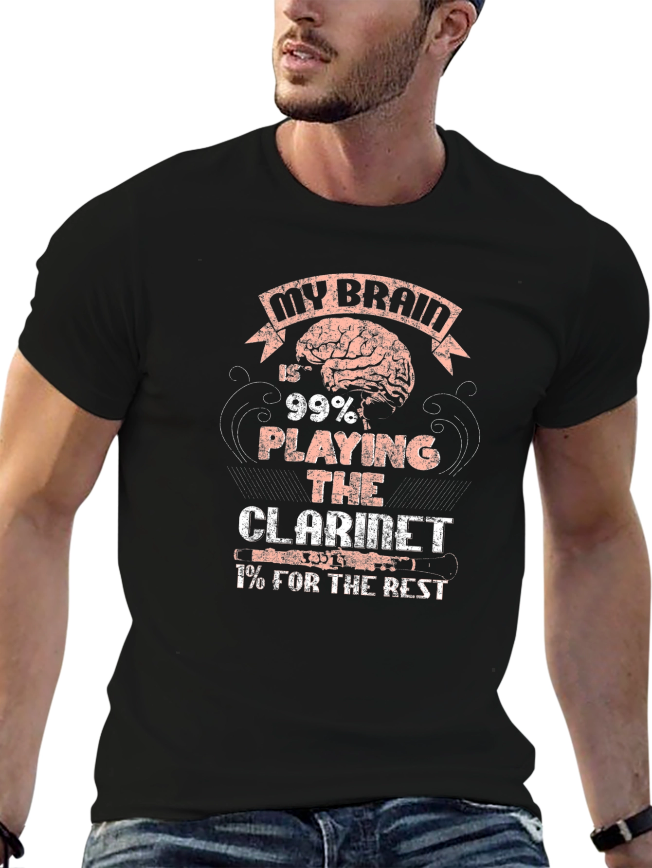 My Brain Clarinet Player T-Shirt