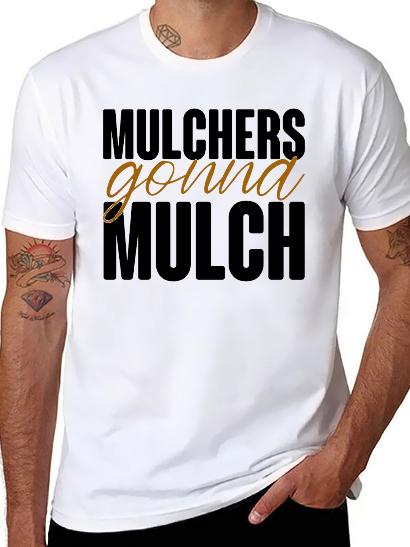 Mulchers Gonna Mulch Graphic Tee - Black