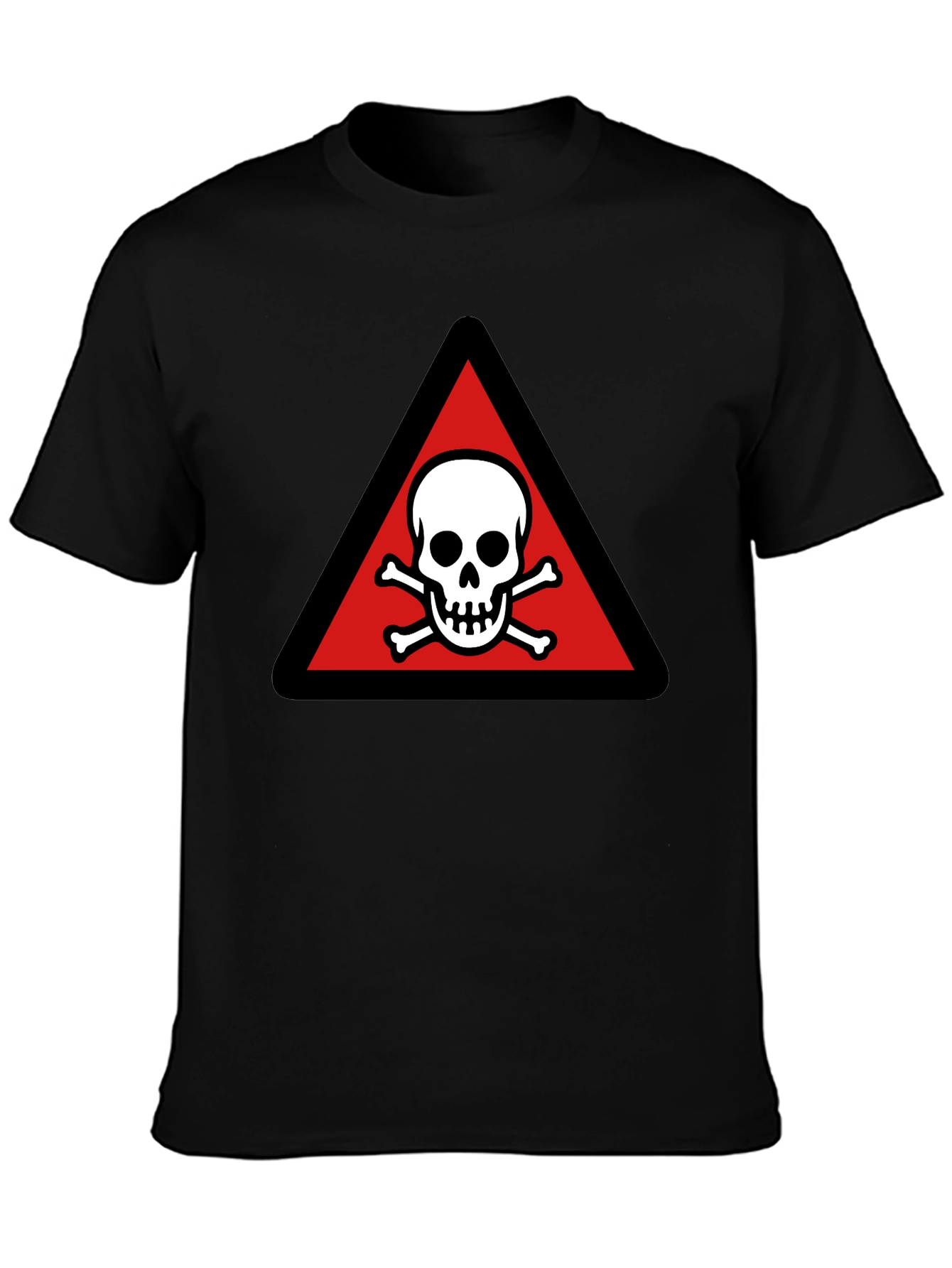 Skull & Crossbones Triangle T-Shirt - Black
