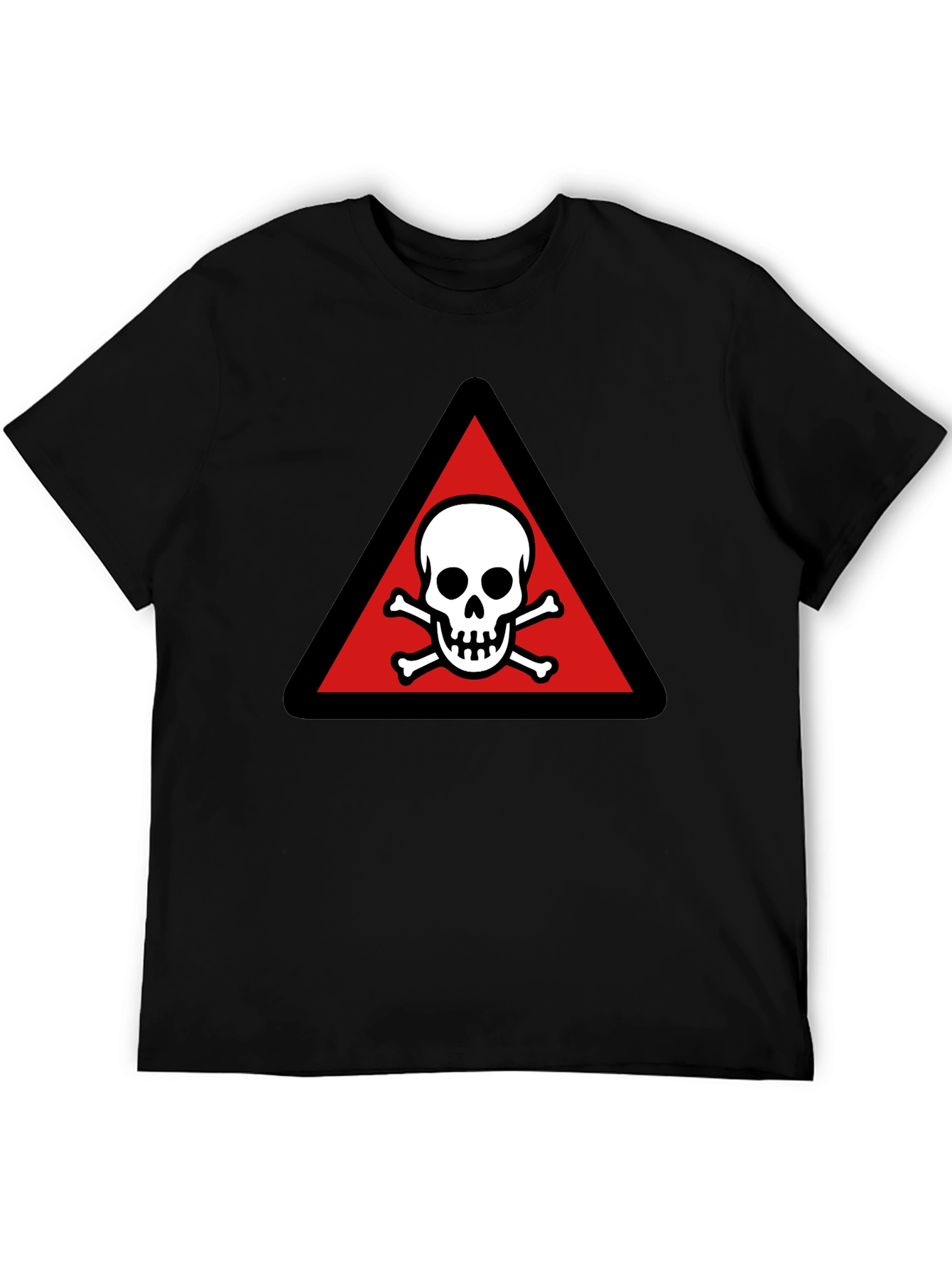 Skull & Crossbones Triangle T-Shirt - Black
