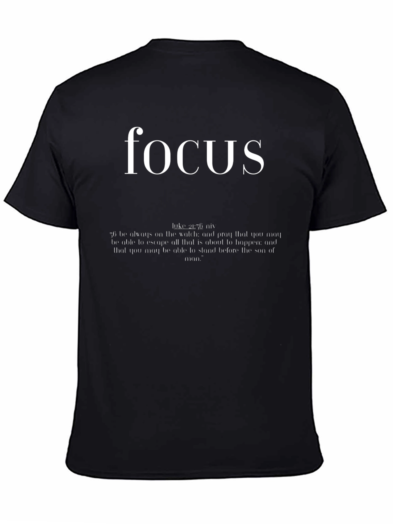Focus Graphic Tee - Inspirational Christian Shirt