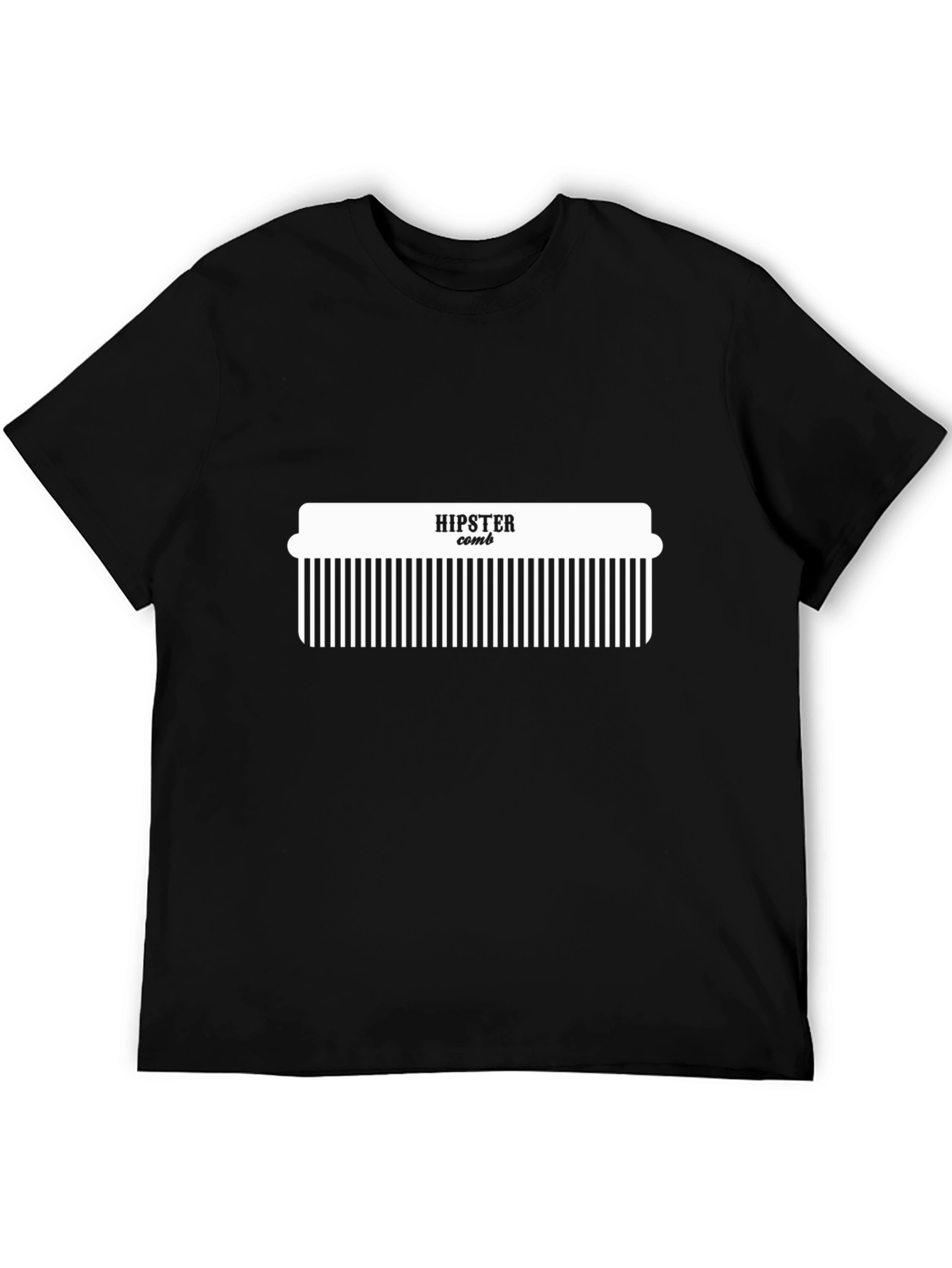 Hipster Comb Graphic Tee - Modern Style
