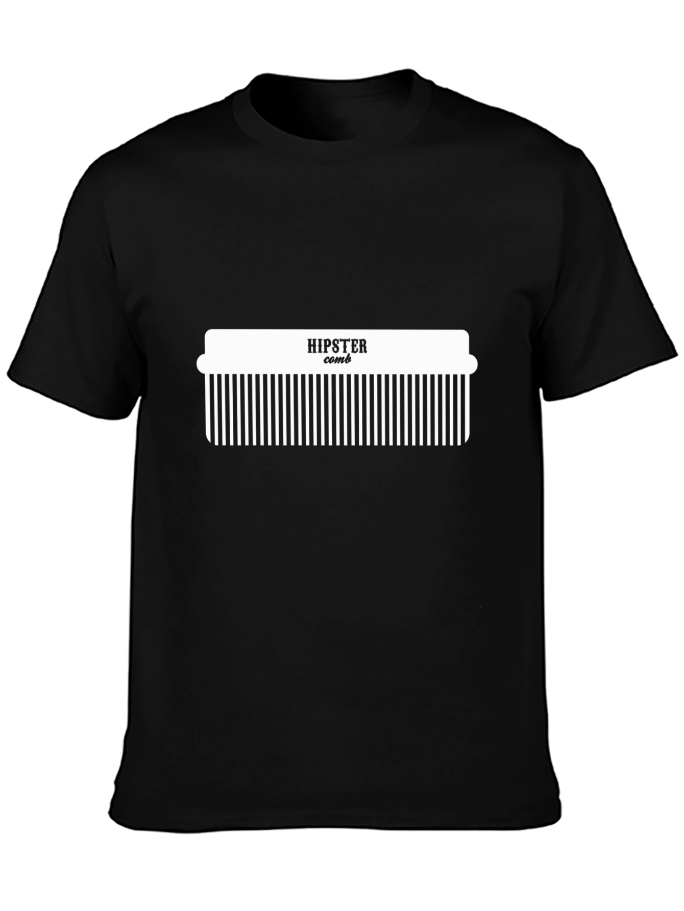Hipster Comb Graphic Tee - Modern Style