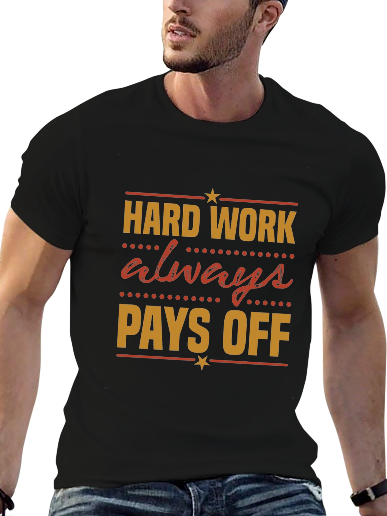 Hard Work Pays Off Graphic Tee - Motivational