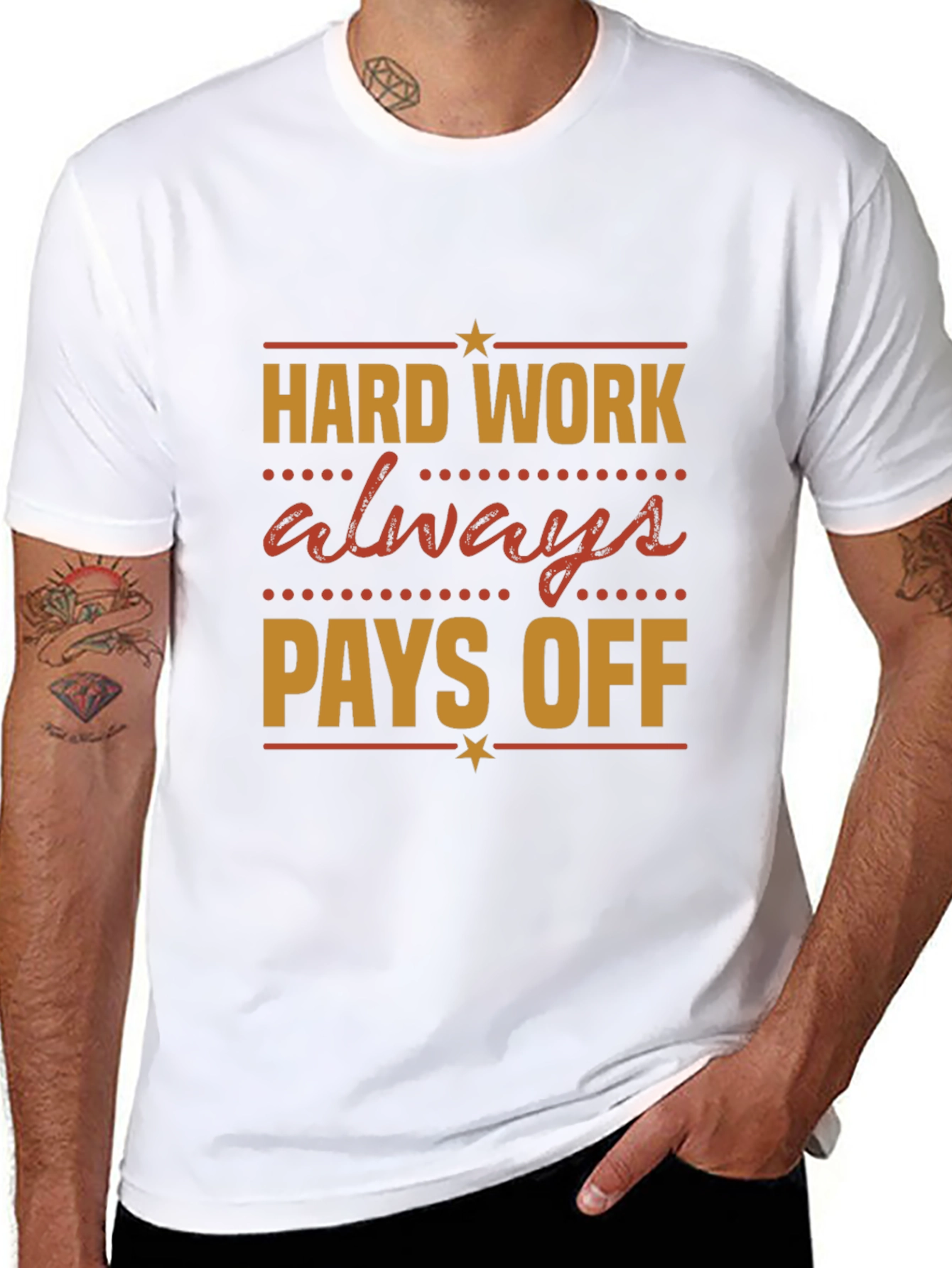 Hard Work Pays Off Graphic Tee - Motivational