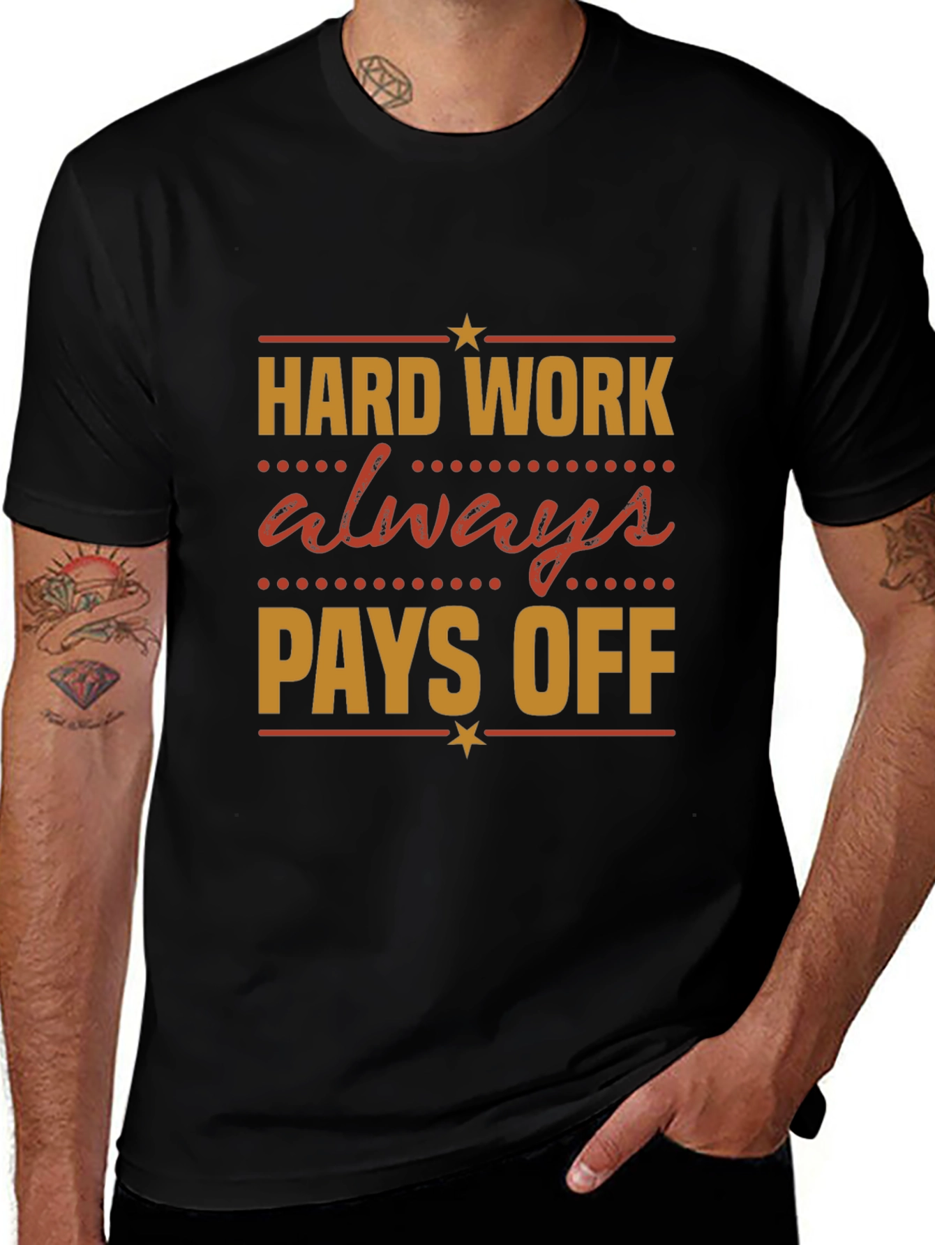 Hard Work Pays Off Graphic Tee - Motivational