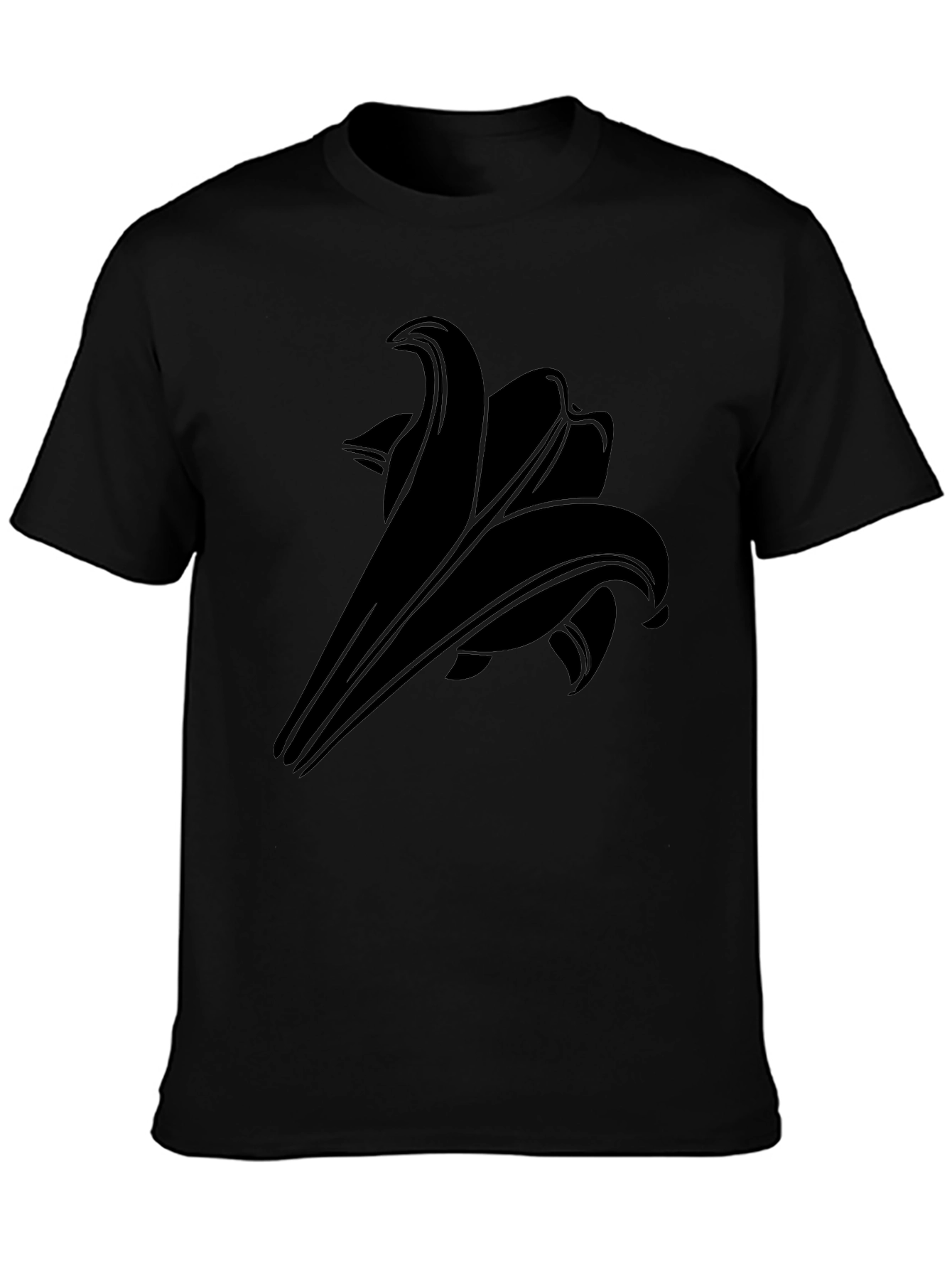 Black Lily Graphic Tee - Stylish Casual Wear