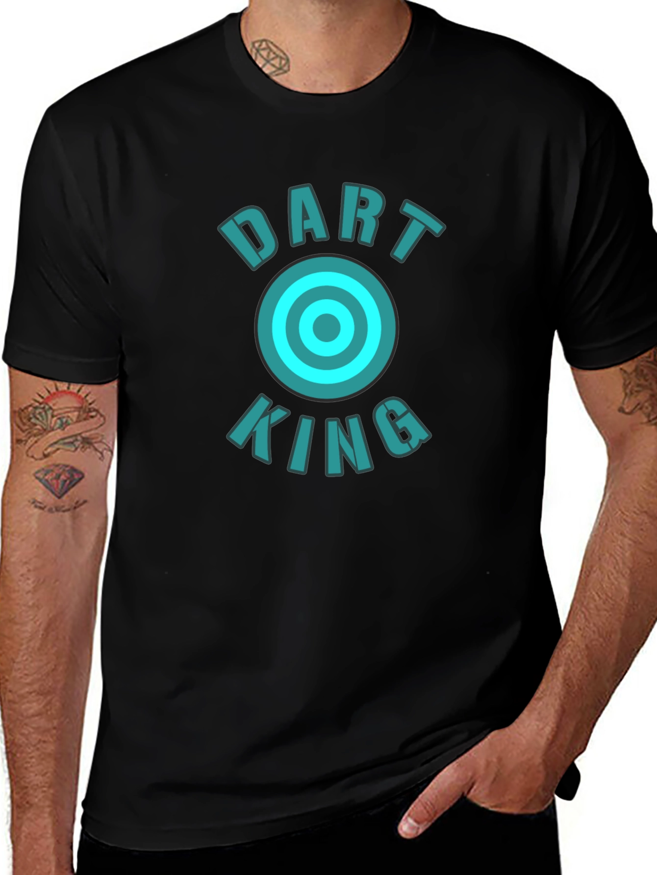 Dart King Graphic T-Shirt - Cool Design