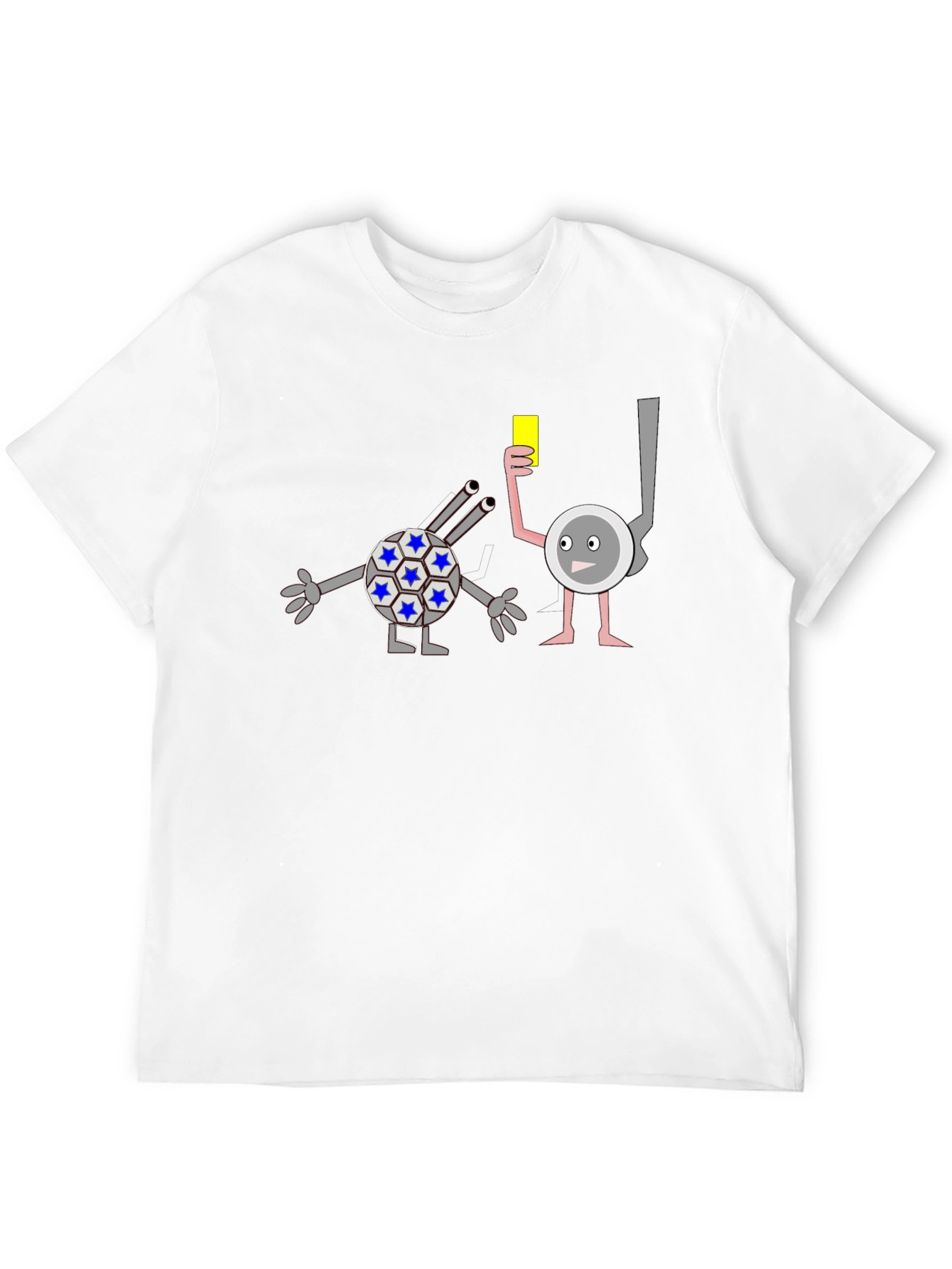 Funny Cartoon Yellow Card T-Shirt