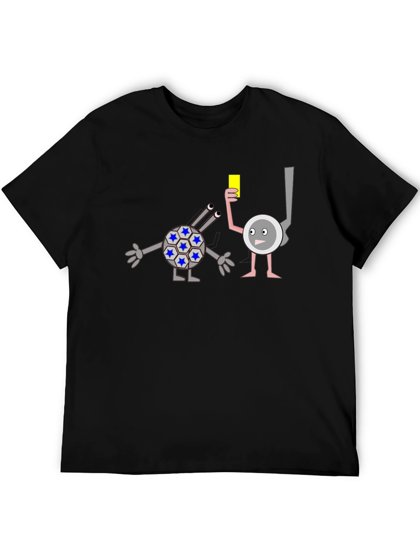 Funny Cartoon Yellow Card T-Shirt