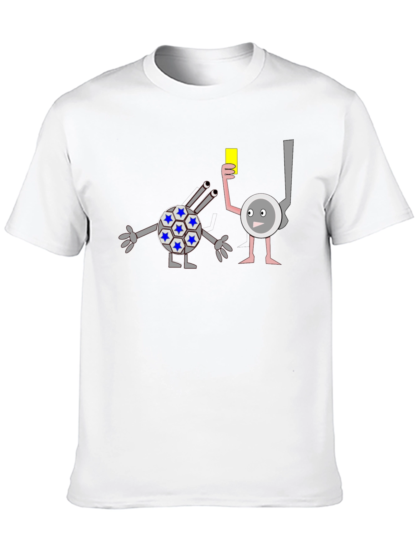 Funny Cartoon Yellow Card T-Shirt