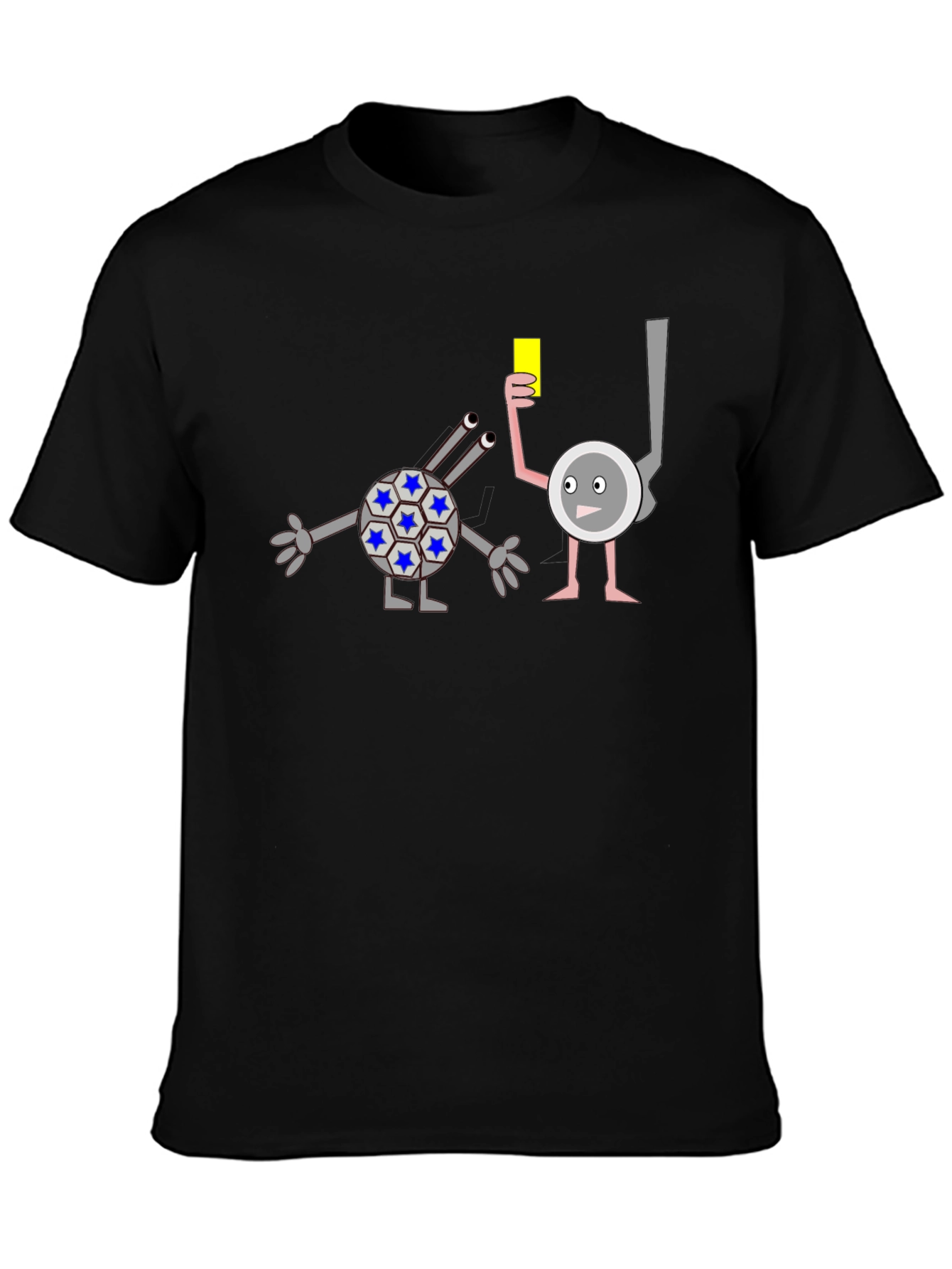 Funny Cartoon Yellow Card T-Shirt