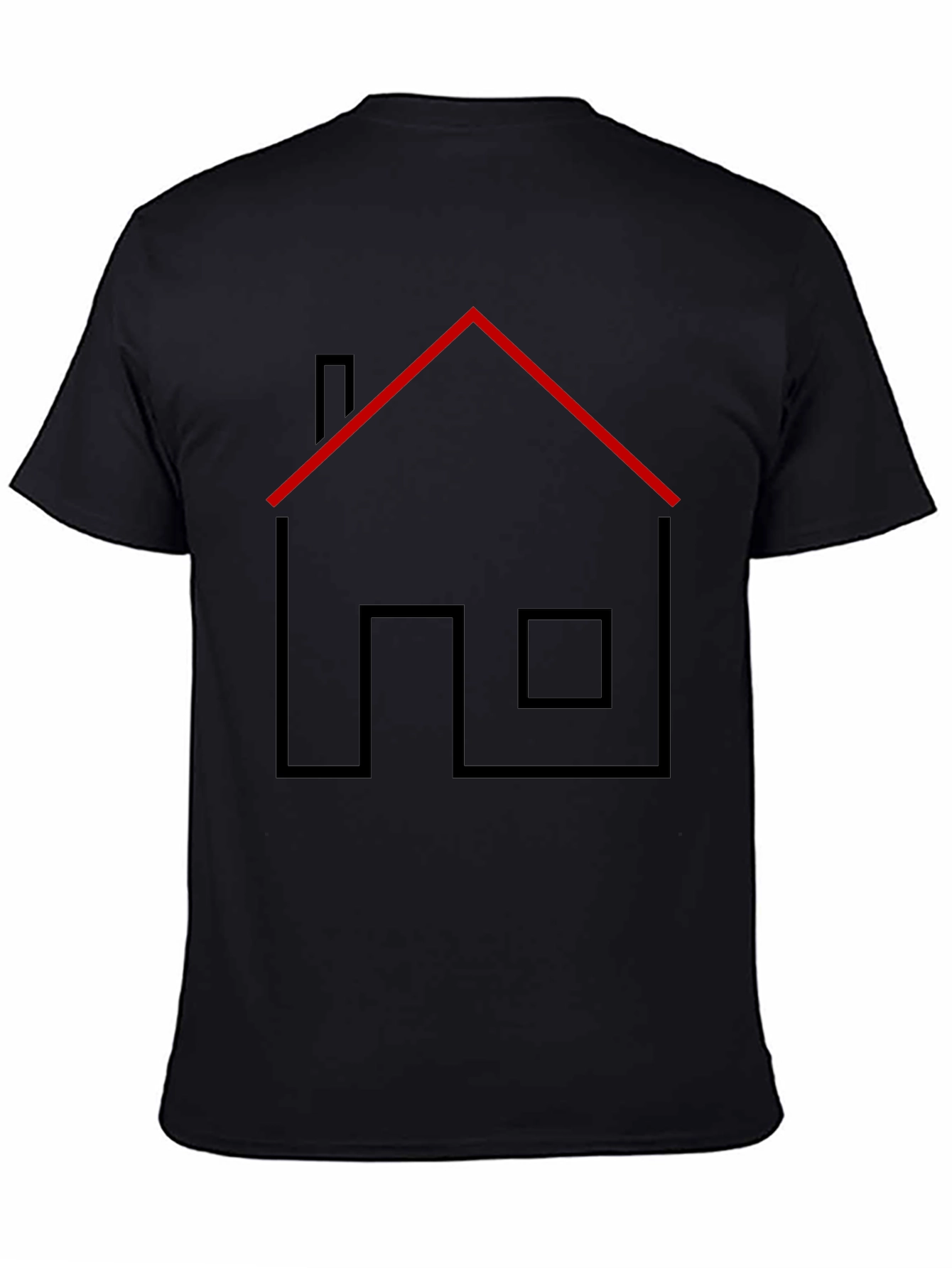 Modern Home Graphic Tee - Black Unisex T-Shirt