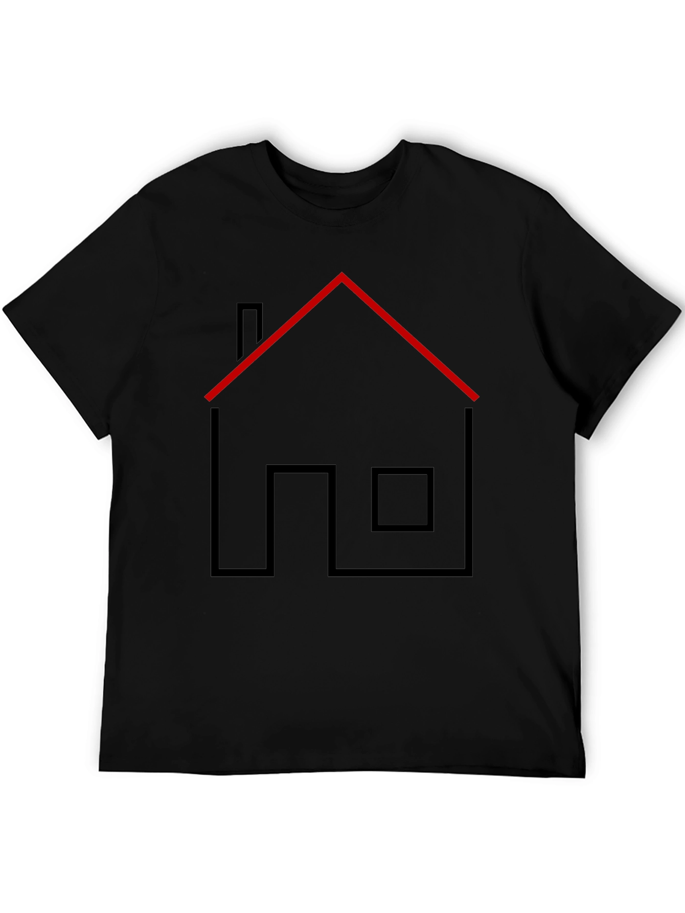 Modern Home Graphic Tee - Black Unisex T-Shirt