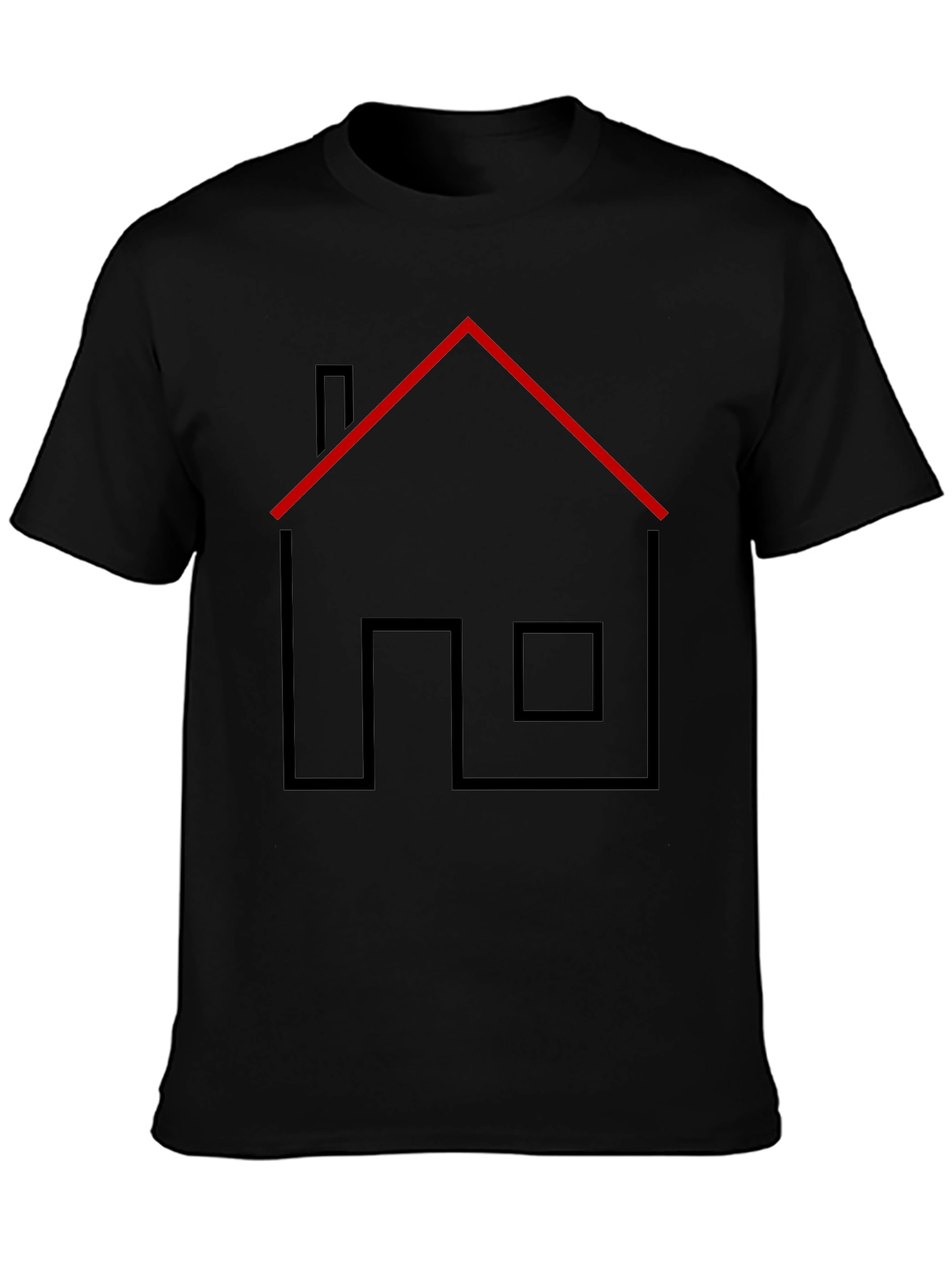 Modern Home Graphic Tee - Black Unisex T-Shirt