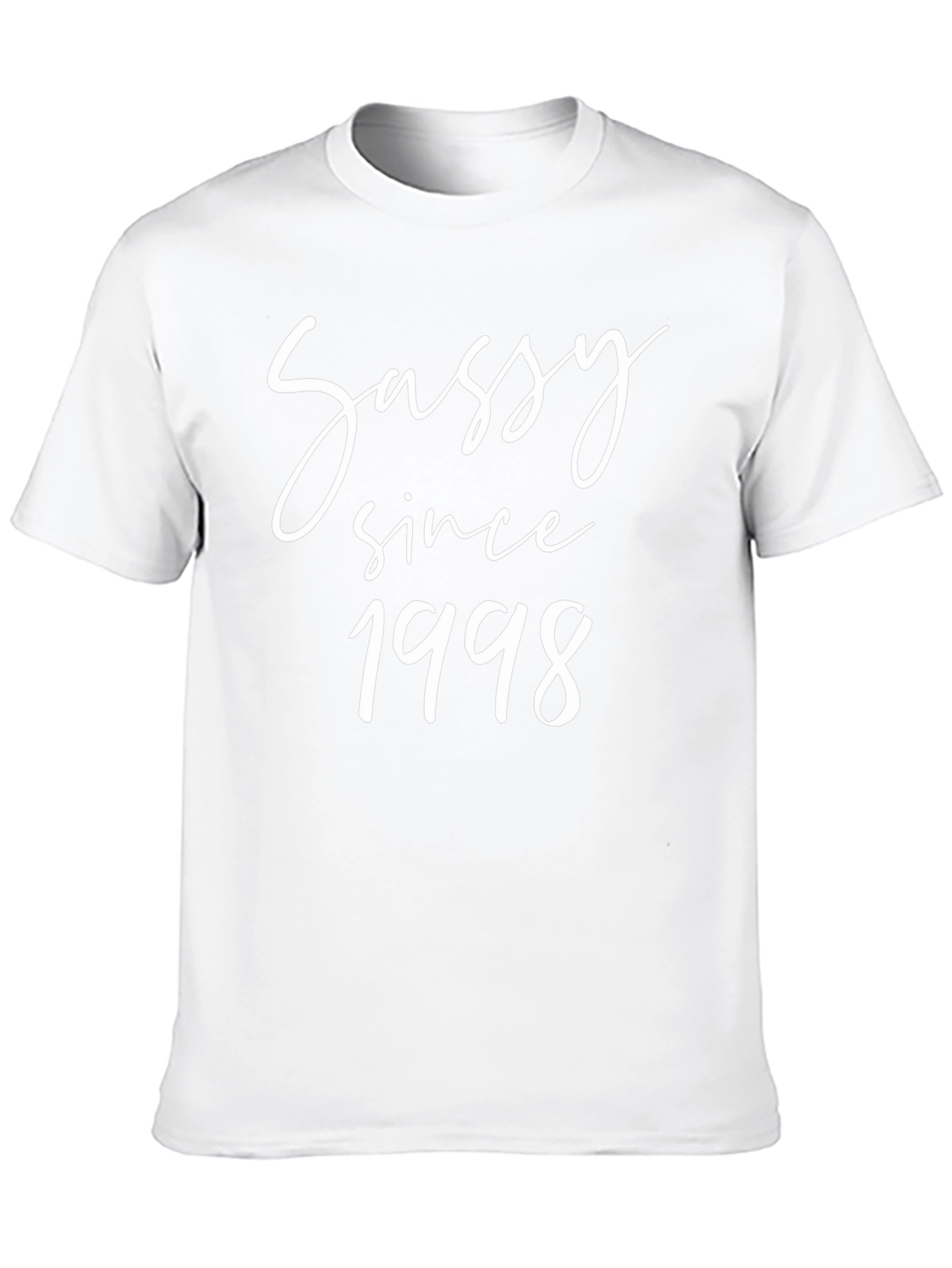 Sassy Since 1998 Graphic Tee - Black Cotton Blend