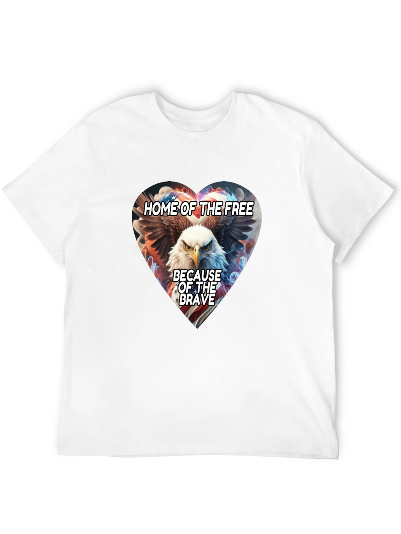 Patriotic Eagle Heart T-Shirt