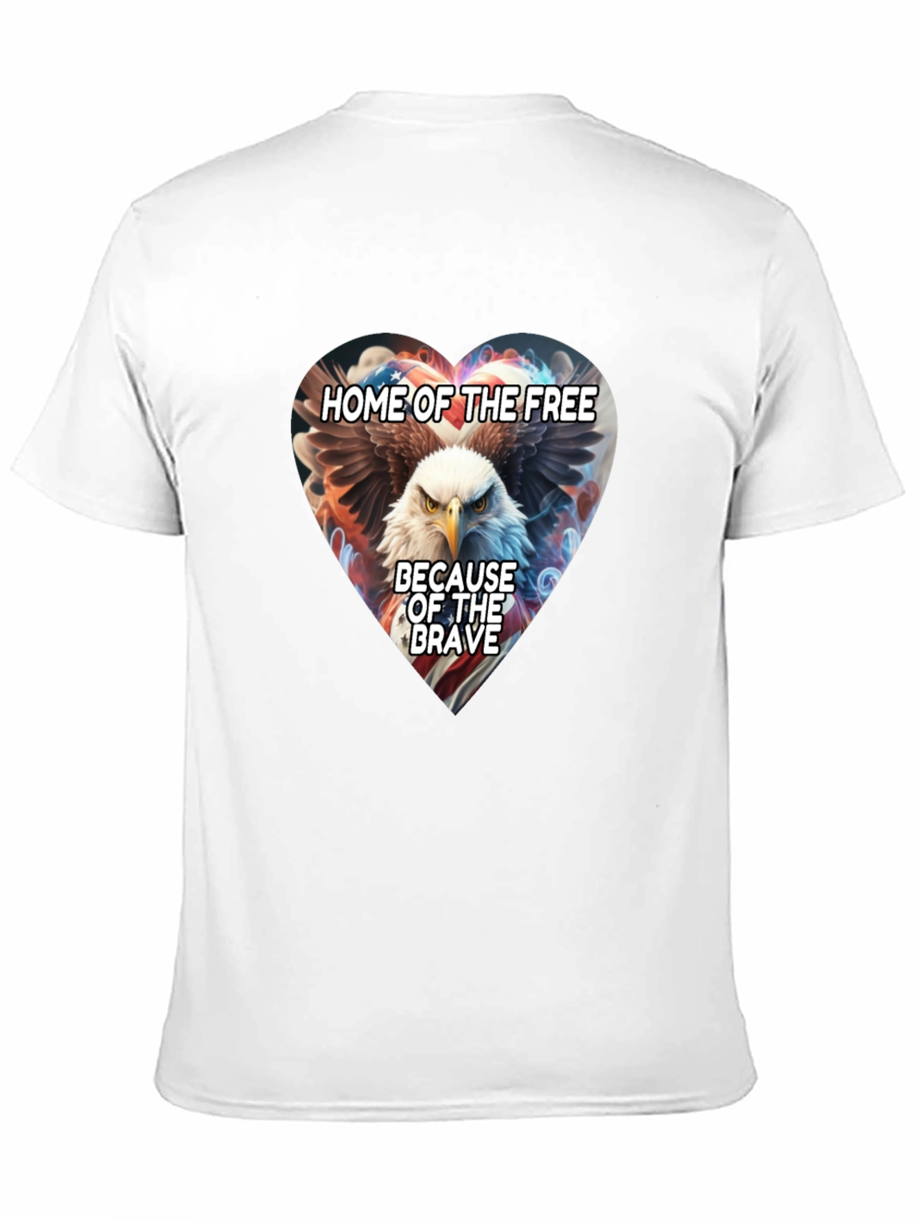 Patriotic Eagle Heart T-Shirt