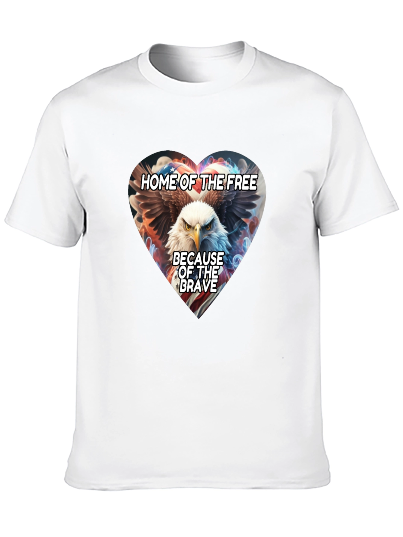 Patriotic Eagle Heart T-Shirt