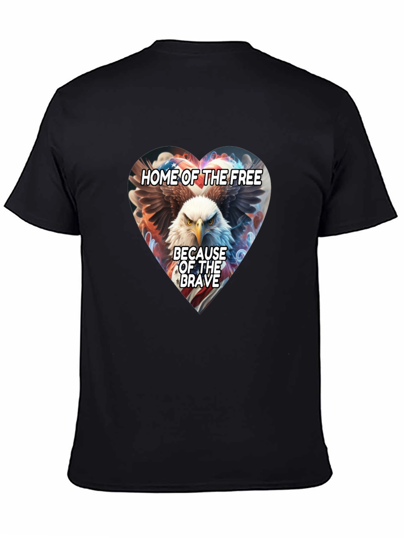 Patriotic Eagle Heart T-Shirt