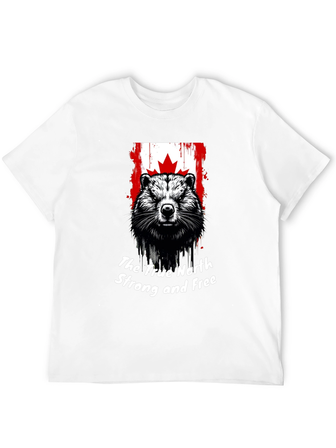 Canadian Beaver T-Shirt: True North Strong and Free