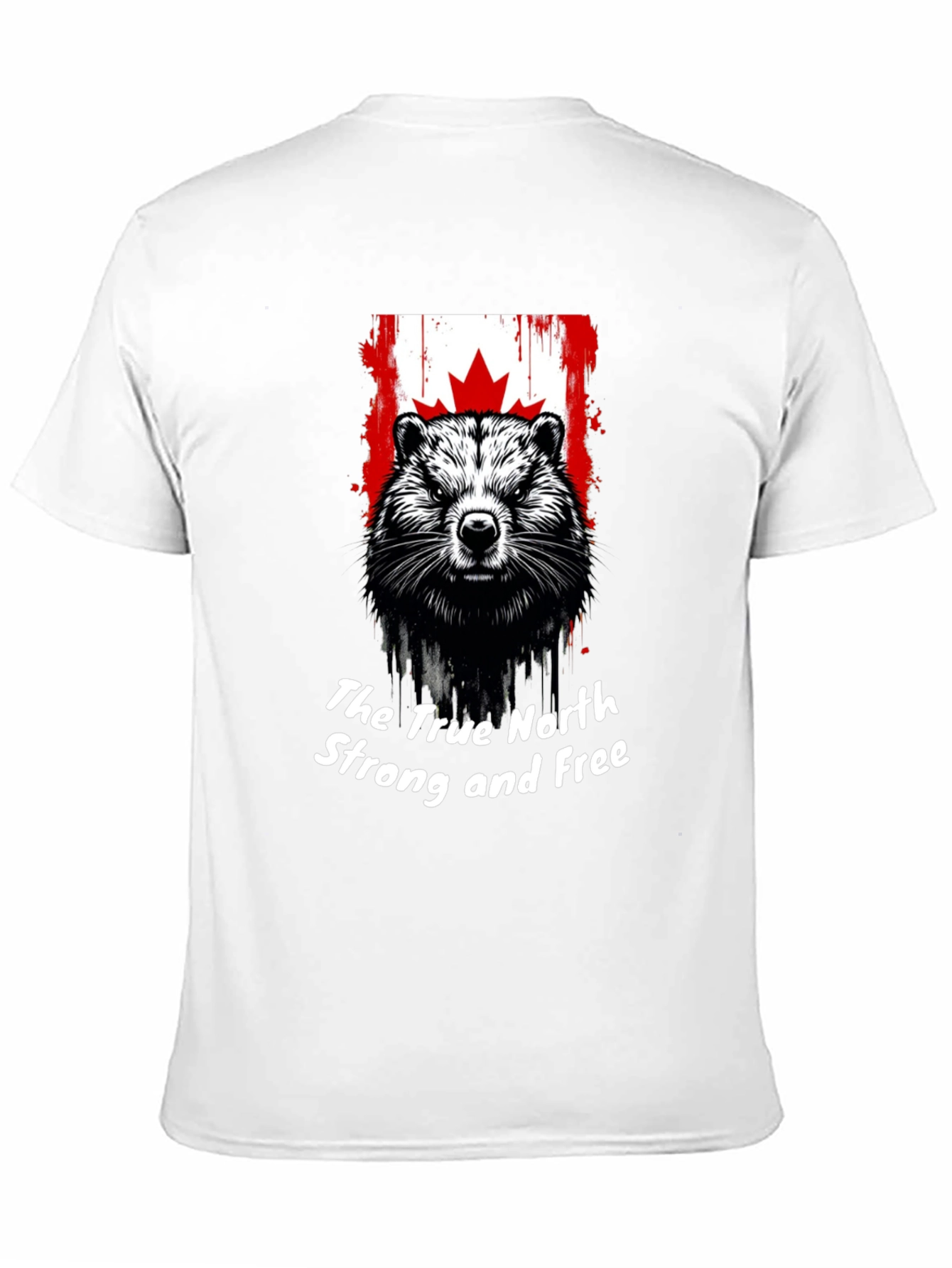 Canadian Beaver T-Shirt: True North Strong and Free