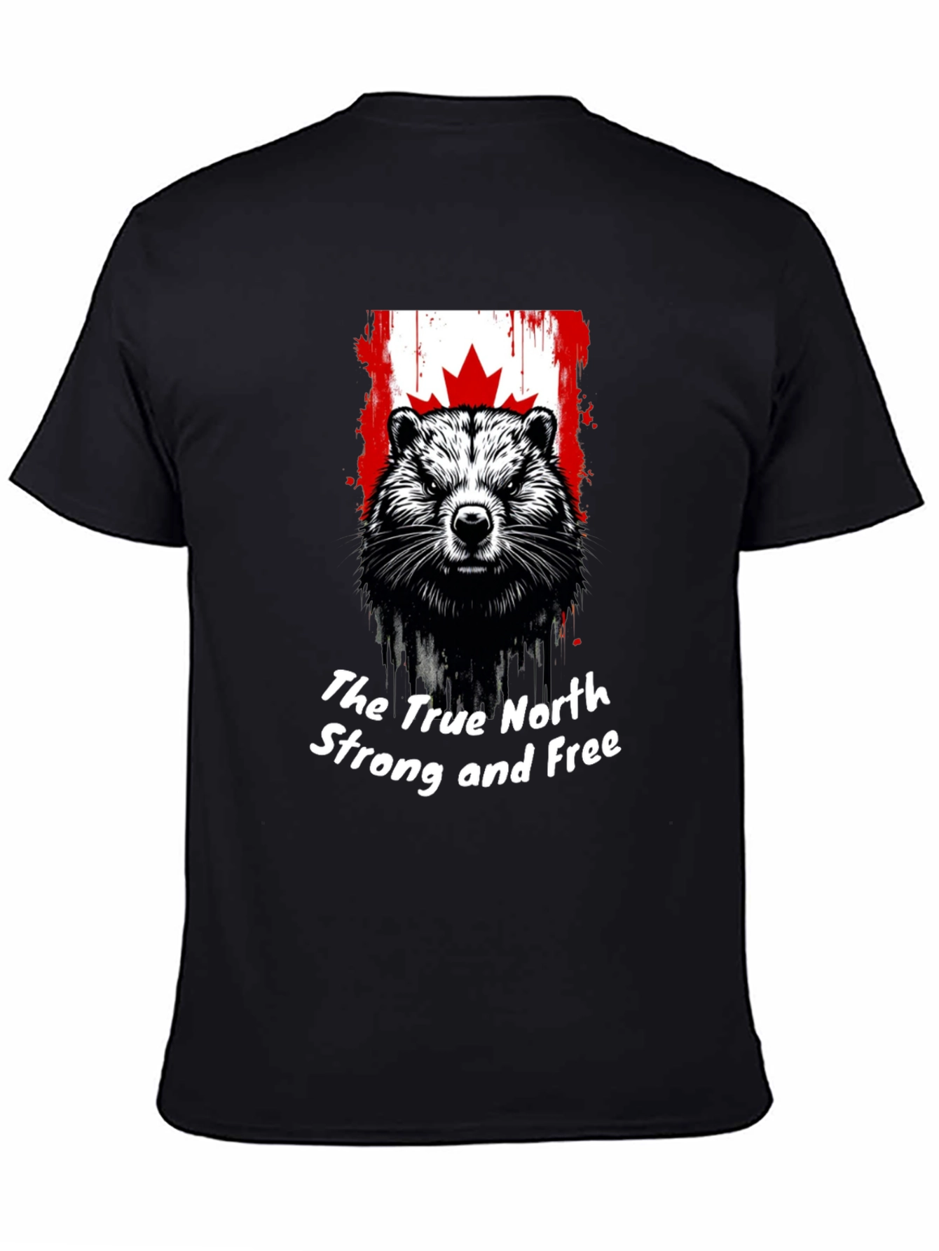 Canadian Beaver T-Shirt: True North Strong and Free