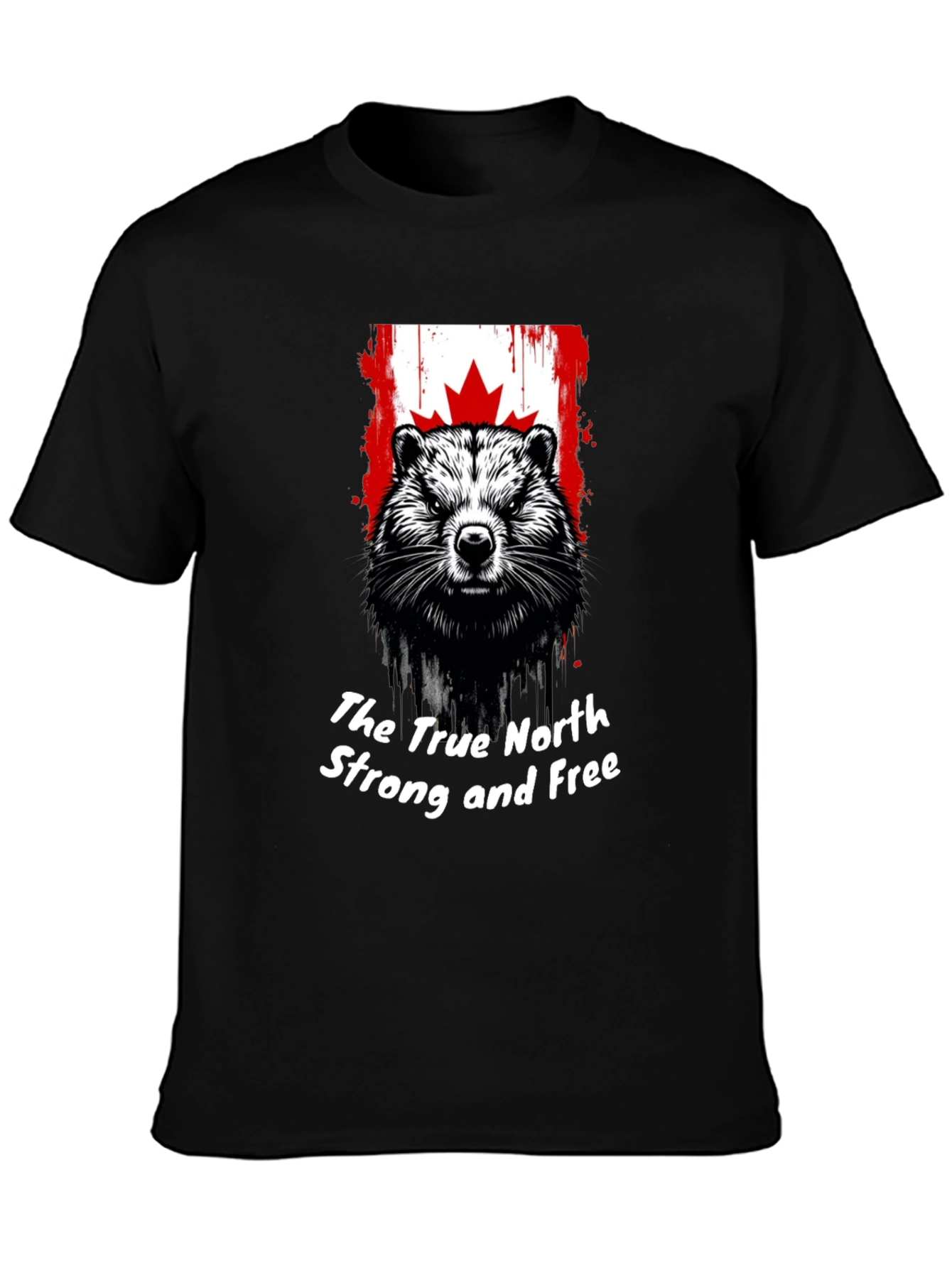 Canadian Beaver T-Shirt: True North Strong and Free