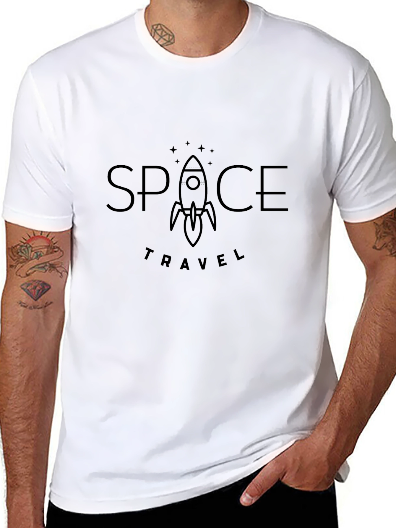 Space Travel Graphic T-Shirt