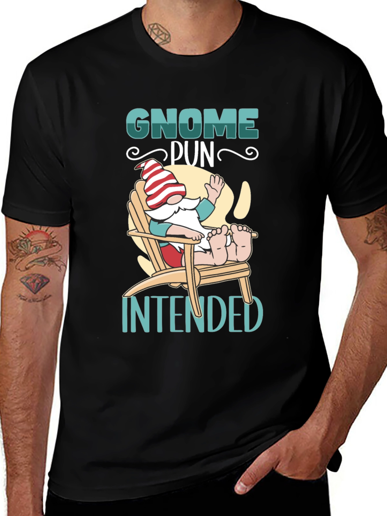 Gnome Pun Intended Graphic Tee