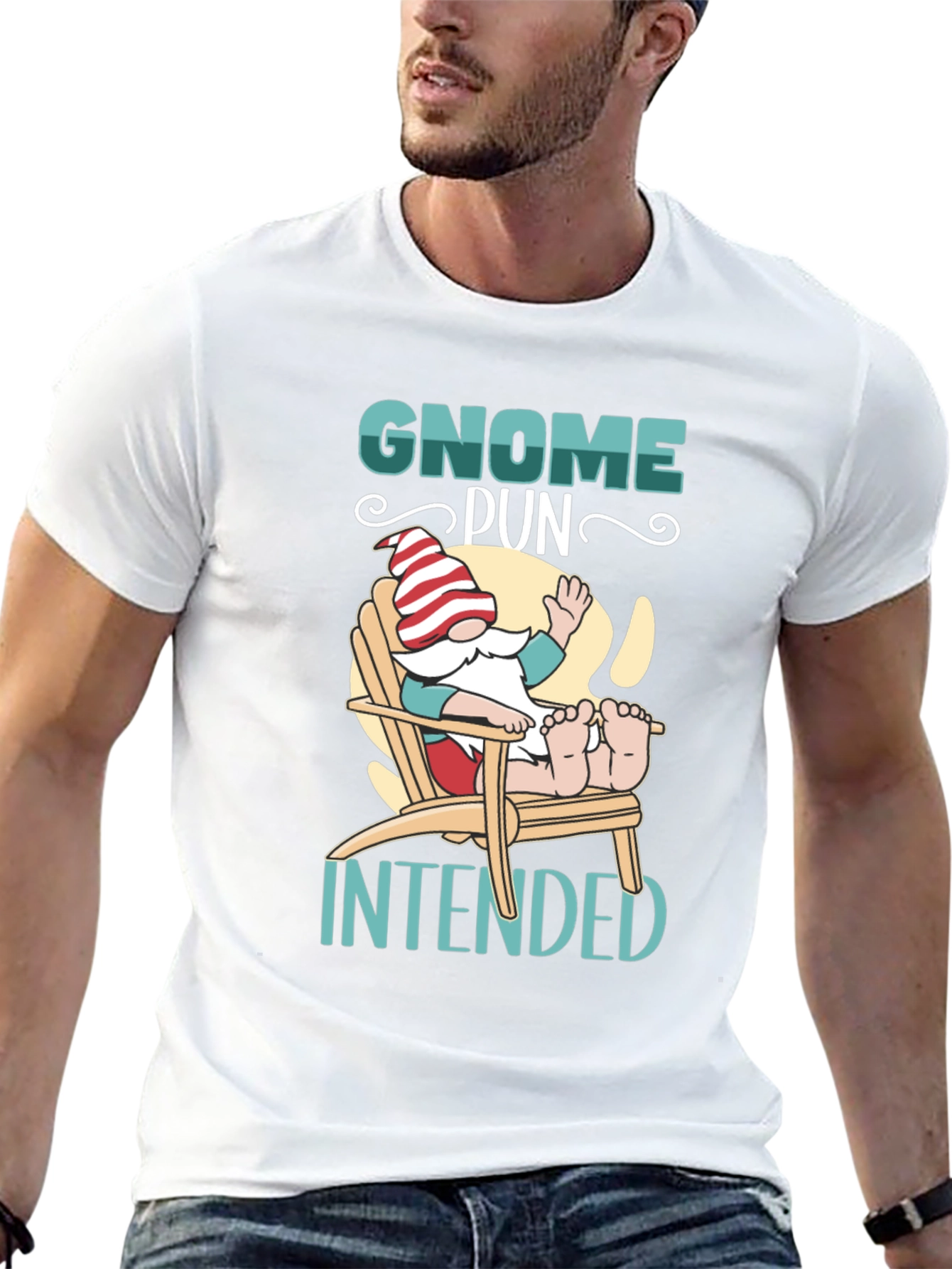 Gnome Pun Intended Graphic Tee