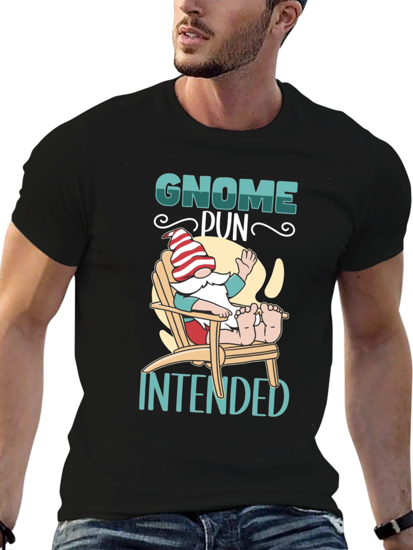 Gnome Pun Intended Graphic Tee