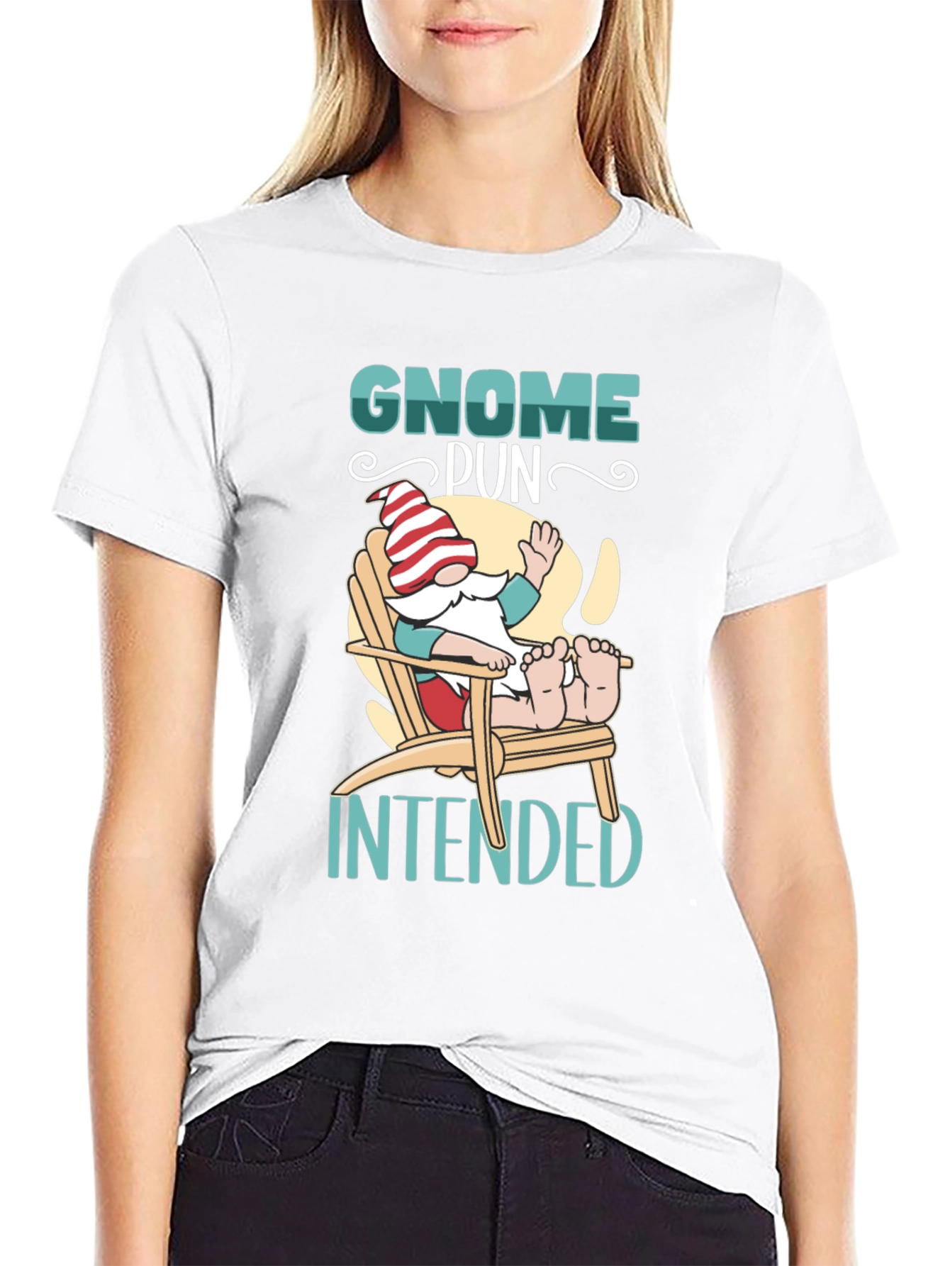 Gnome Pun Intended Graphic Tee