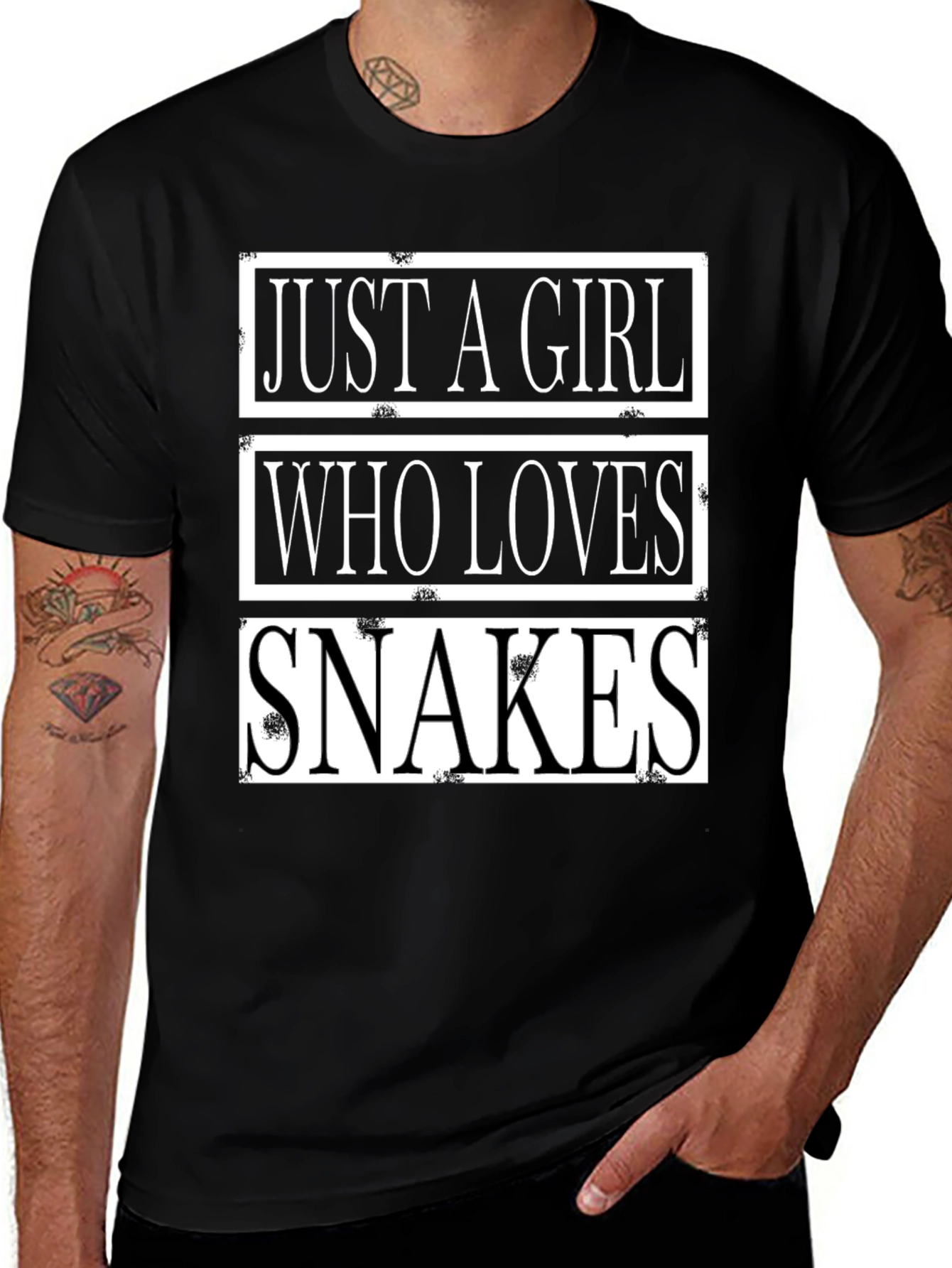 Just A Girl Who Loves Snakes Graphic Tee