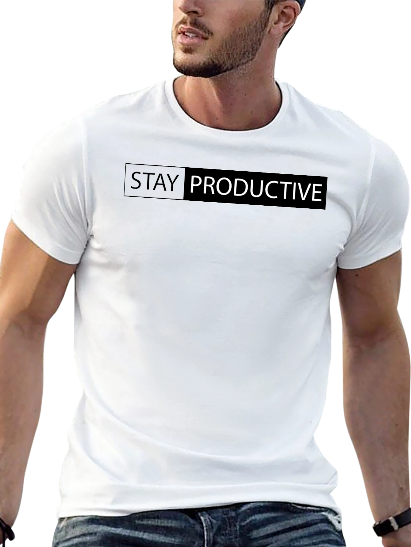 Stay Productive Black T-Shirt
