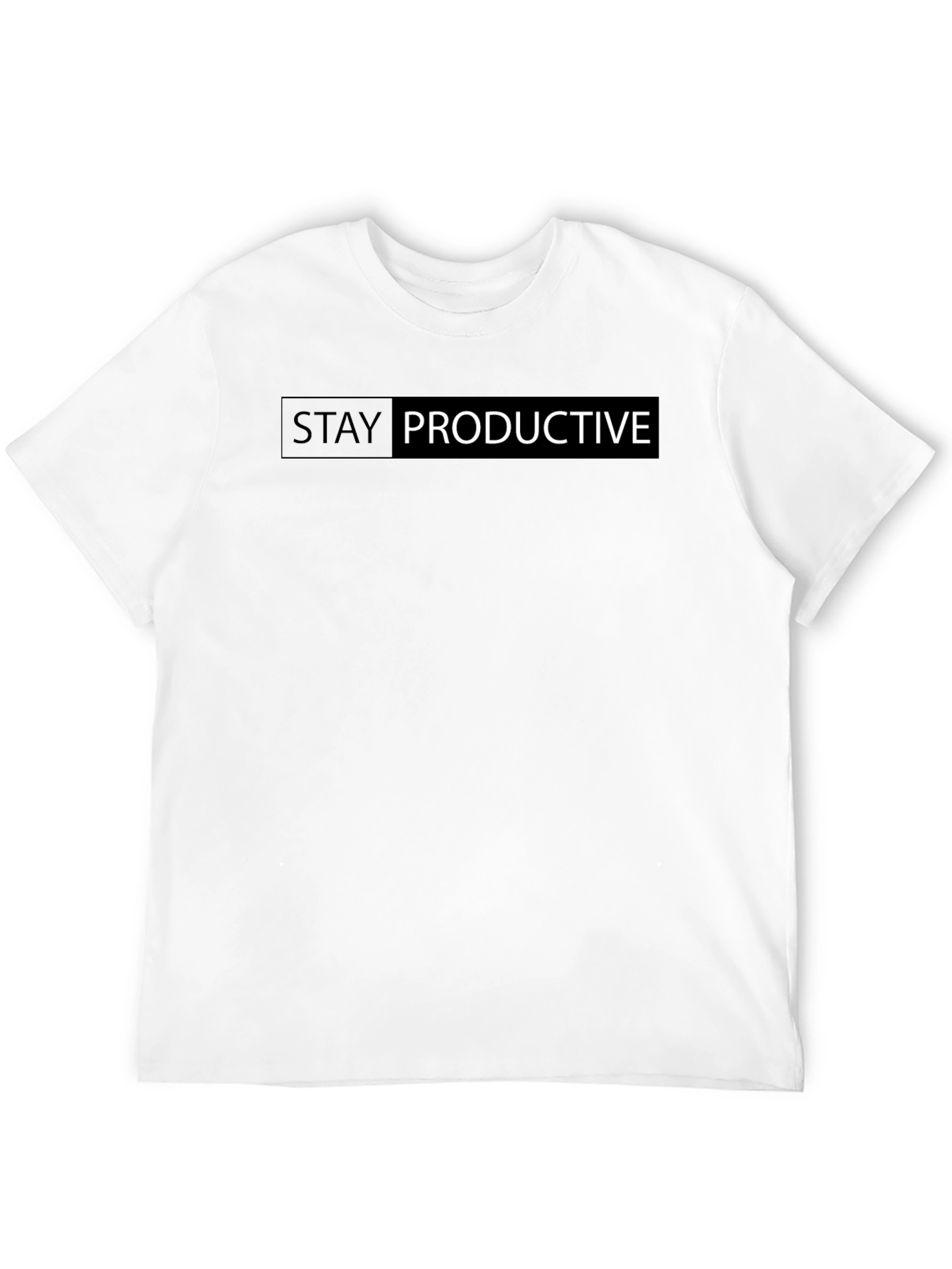 Stay Productive Black T-Shirt