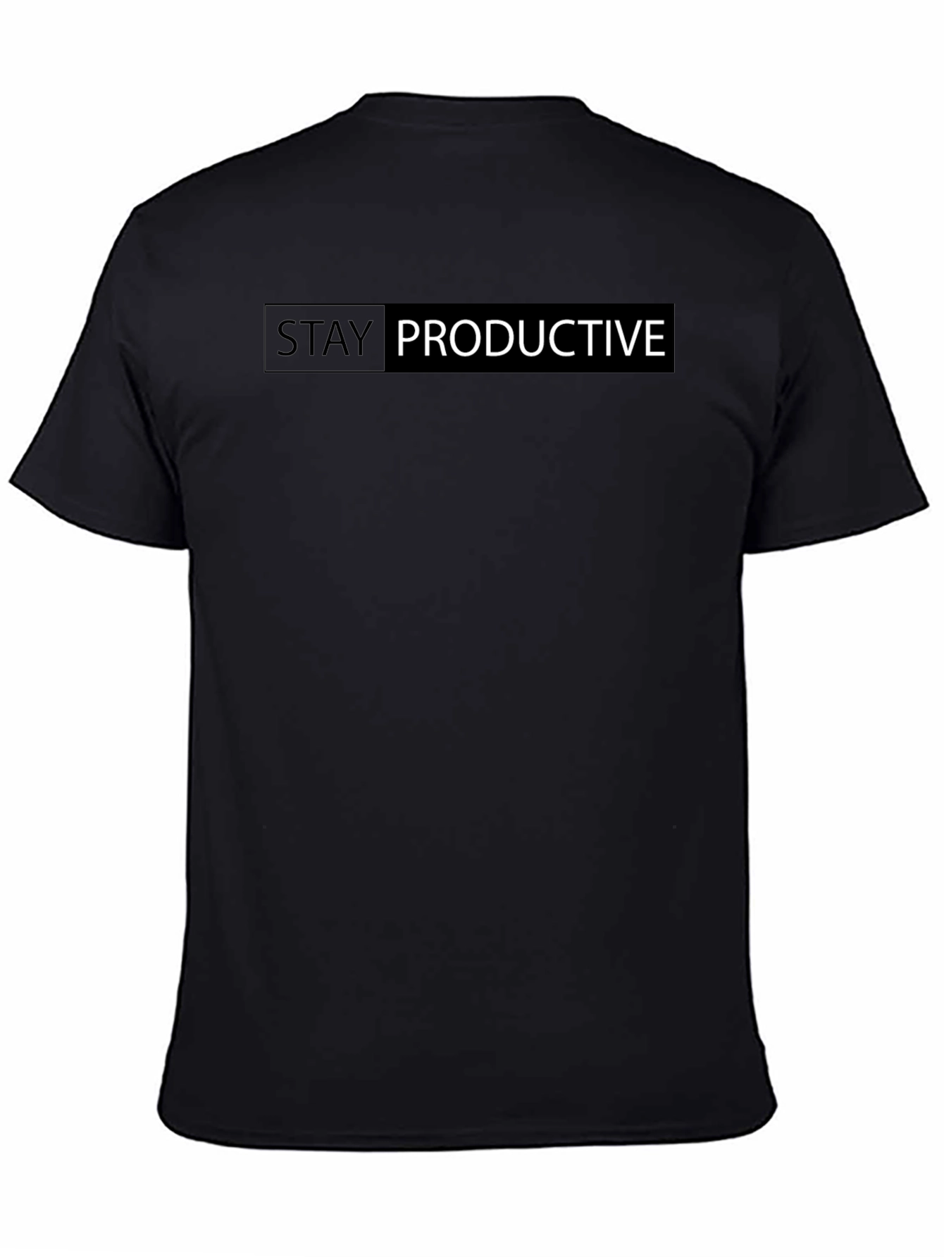 Stay Productive Black T-Shirt