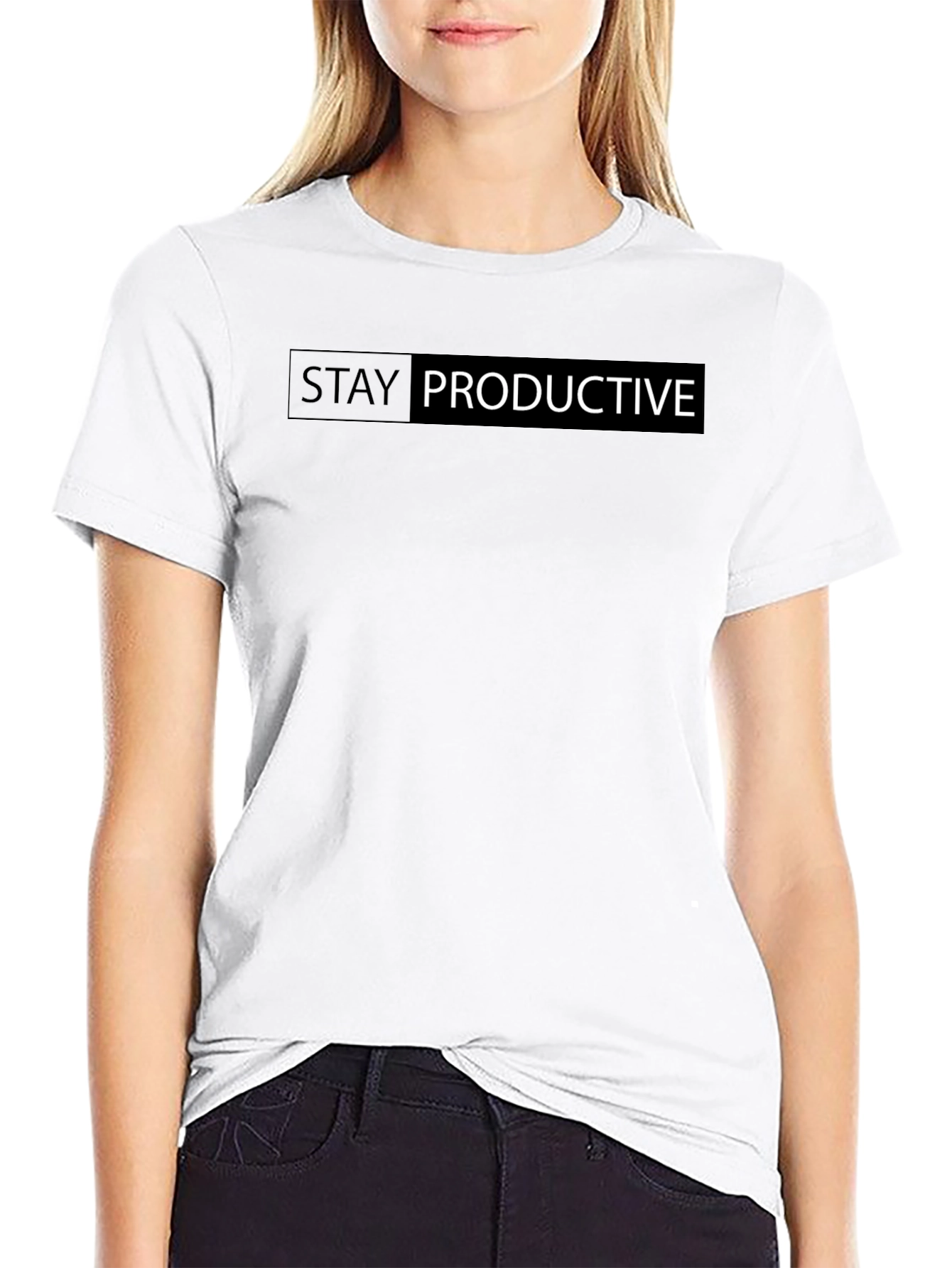 Stay Productive Black T-Shirt