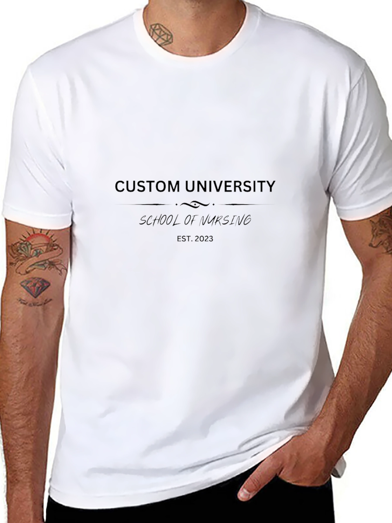 Custom University School of Nursing T-Shirt