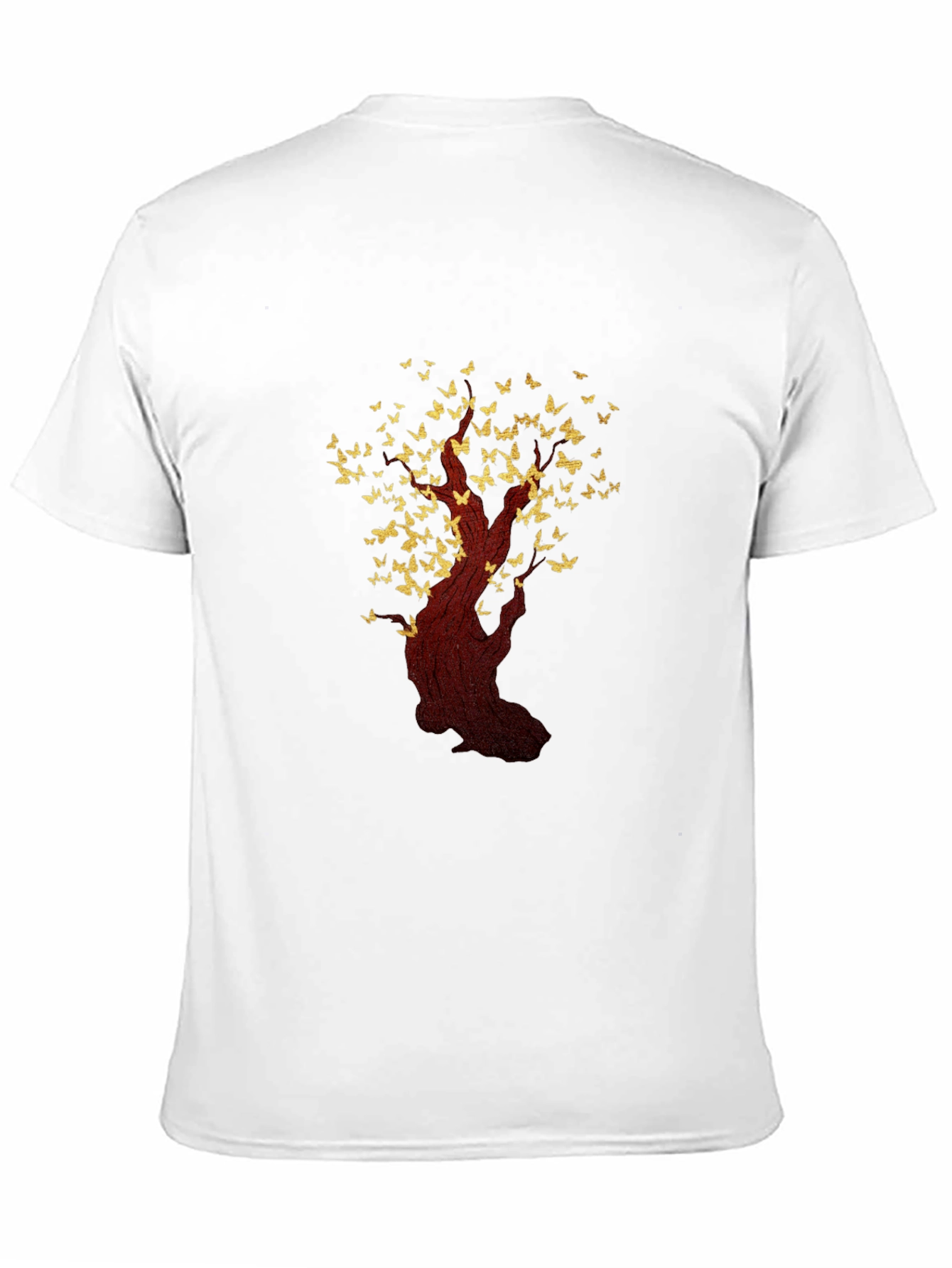 Butterfly Tree Graphic T-Shirt - Black