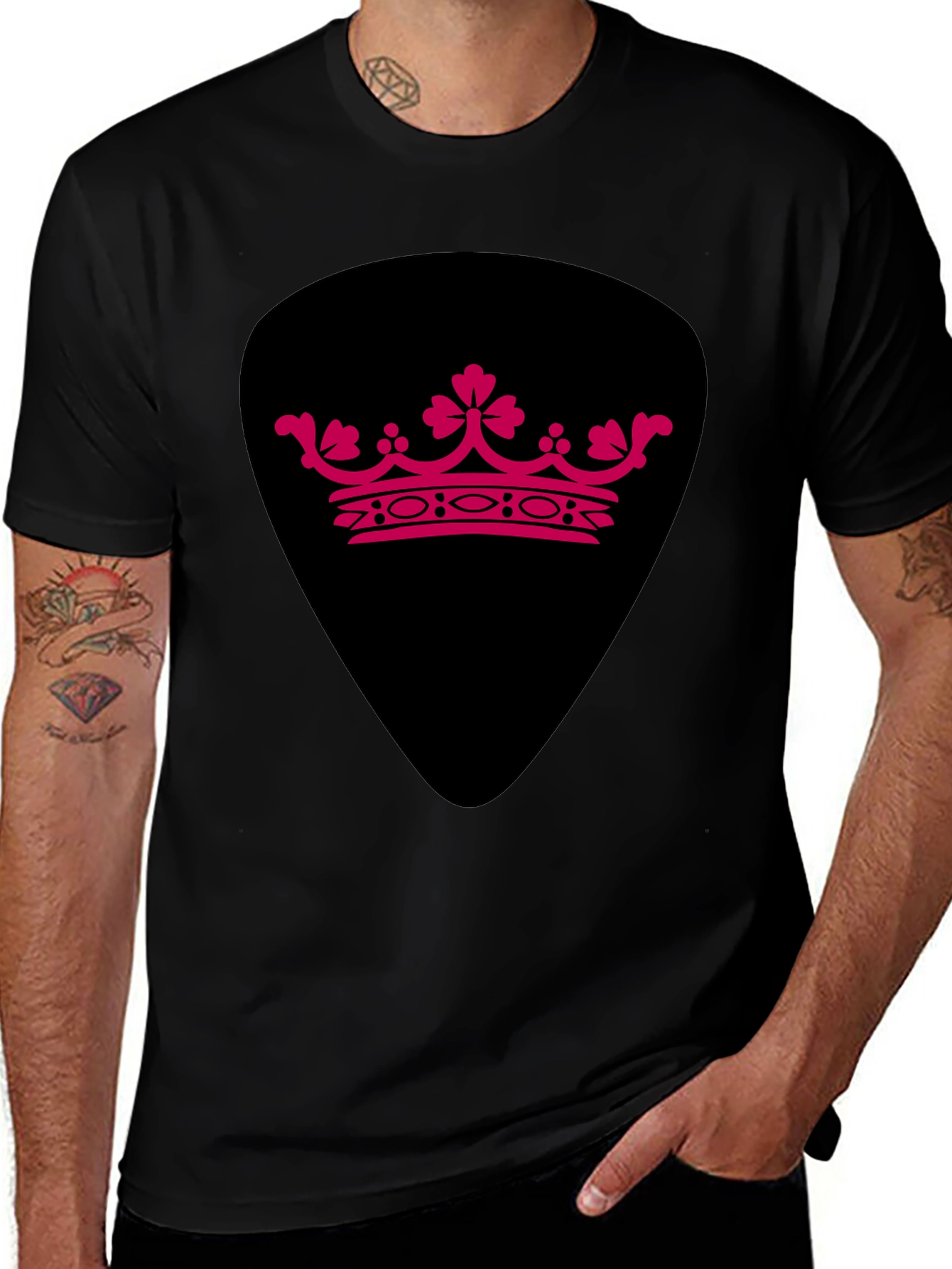 Crown Graphic T-Shirt - Royal Design