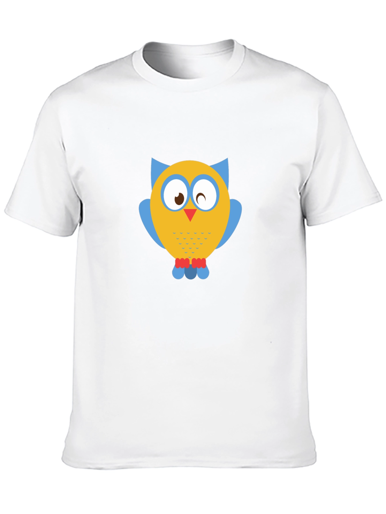 Owl Graphic Print Black T-Shirt