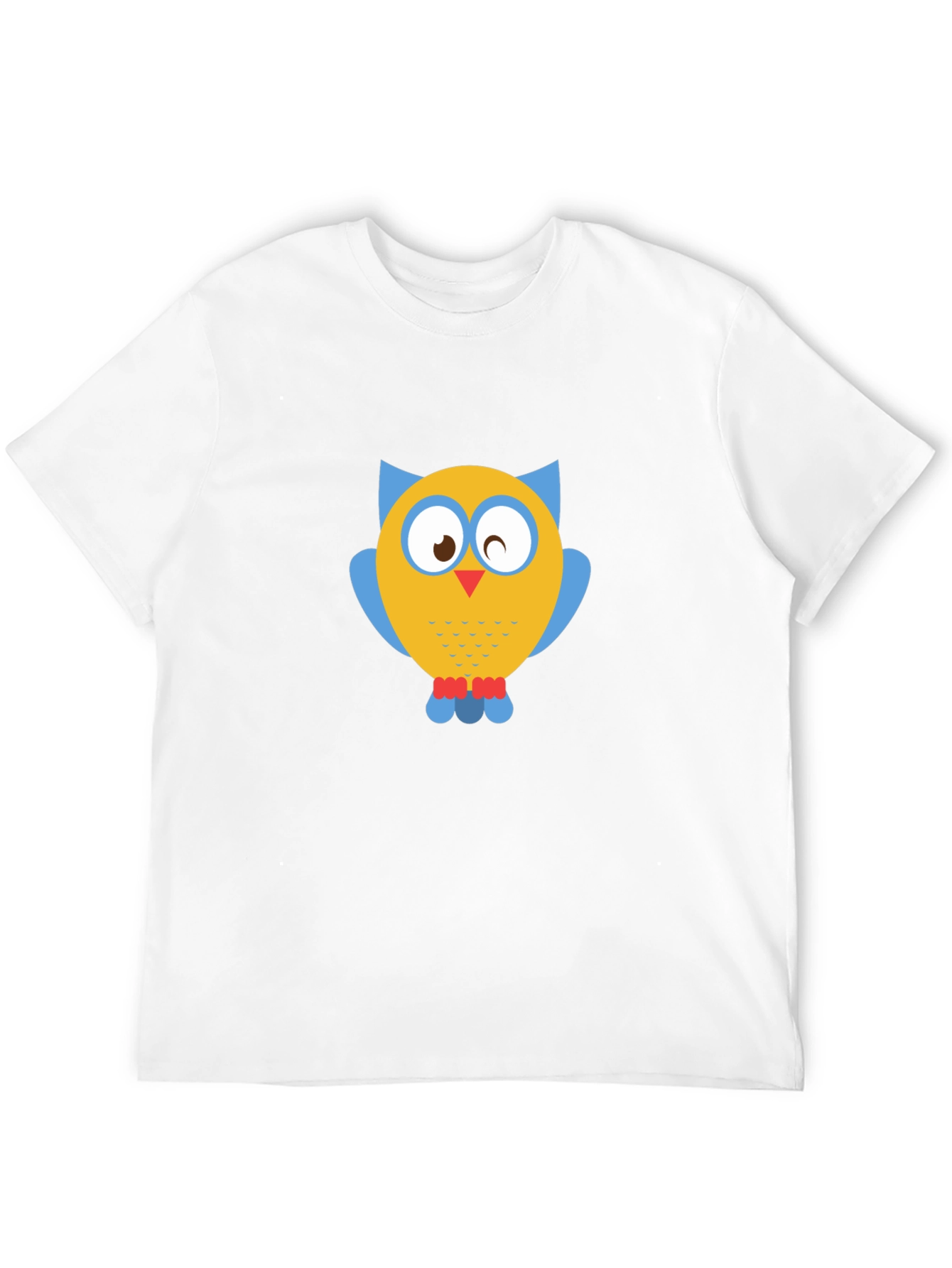 Owl Graphic Print Black T-Shirt