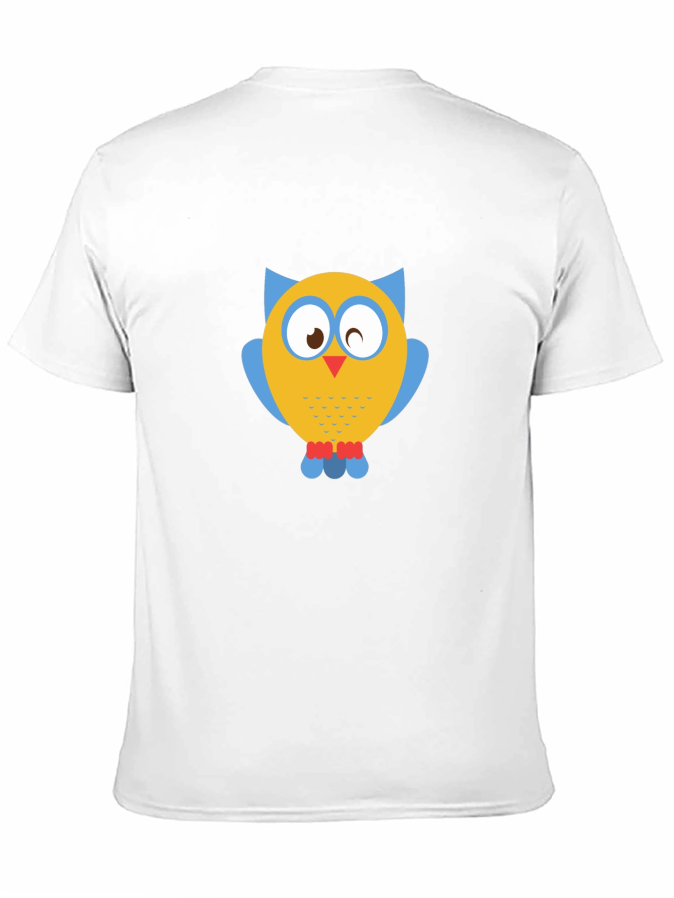 Owl Graphic Print Black T-Shirt