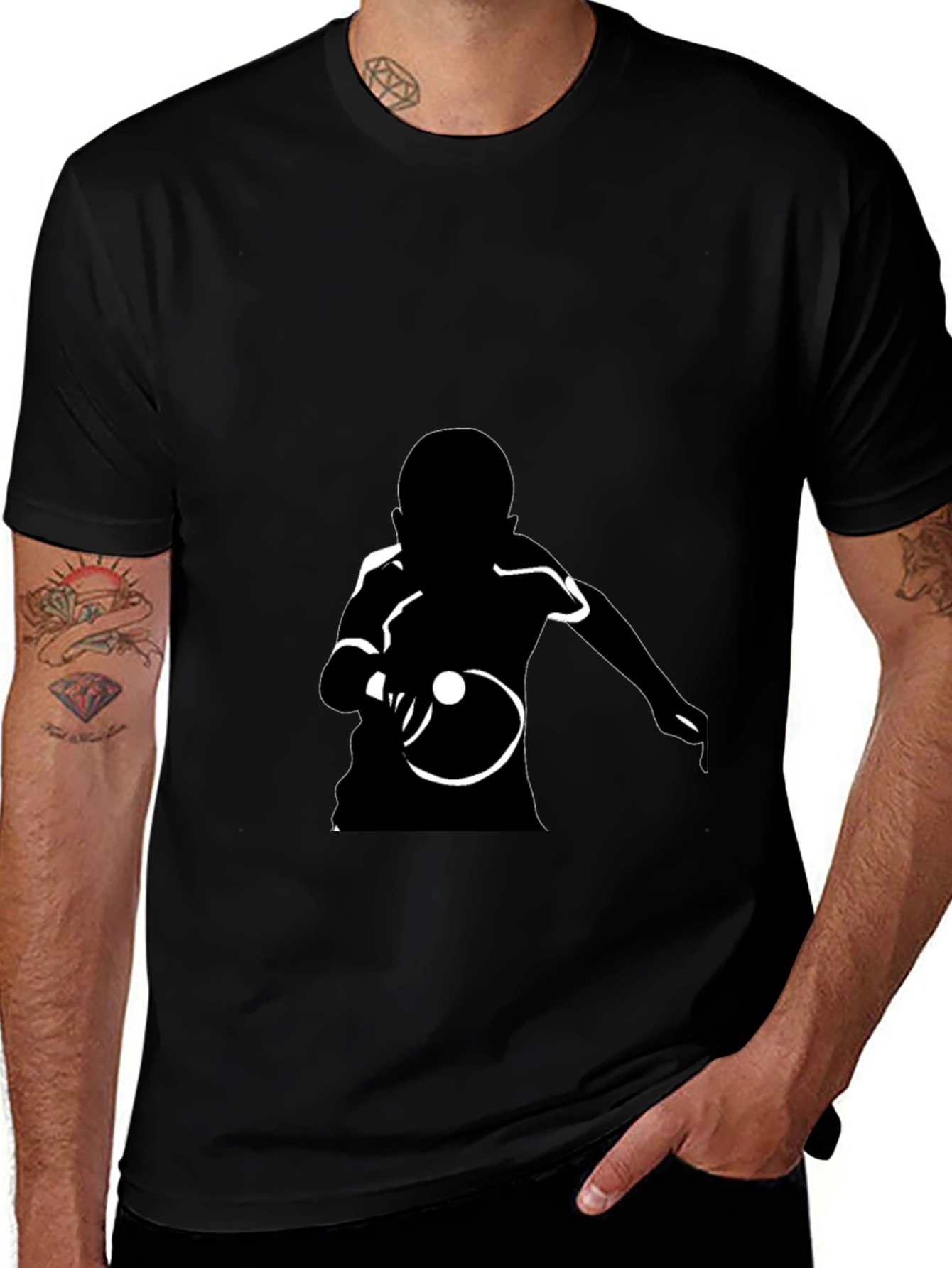 Table Tennis Player Graphic Tee