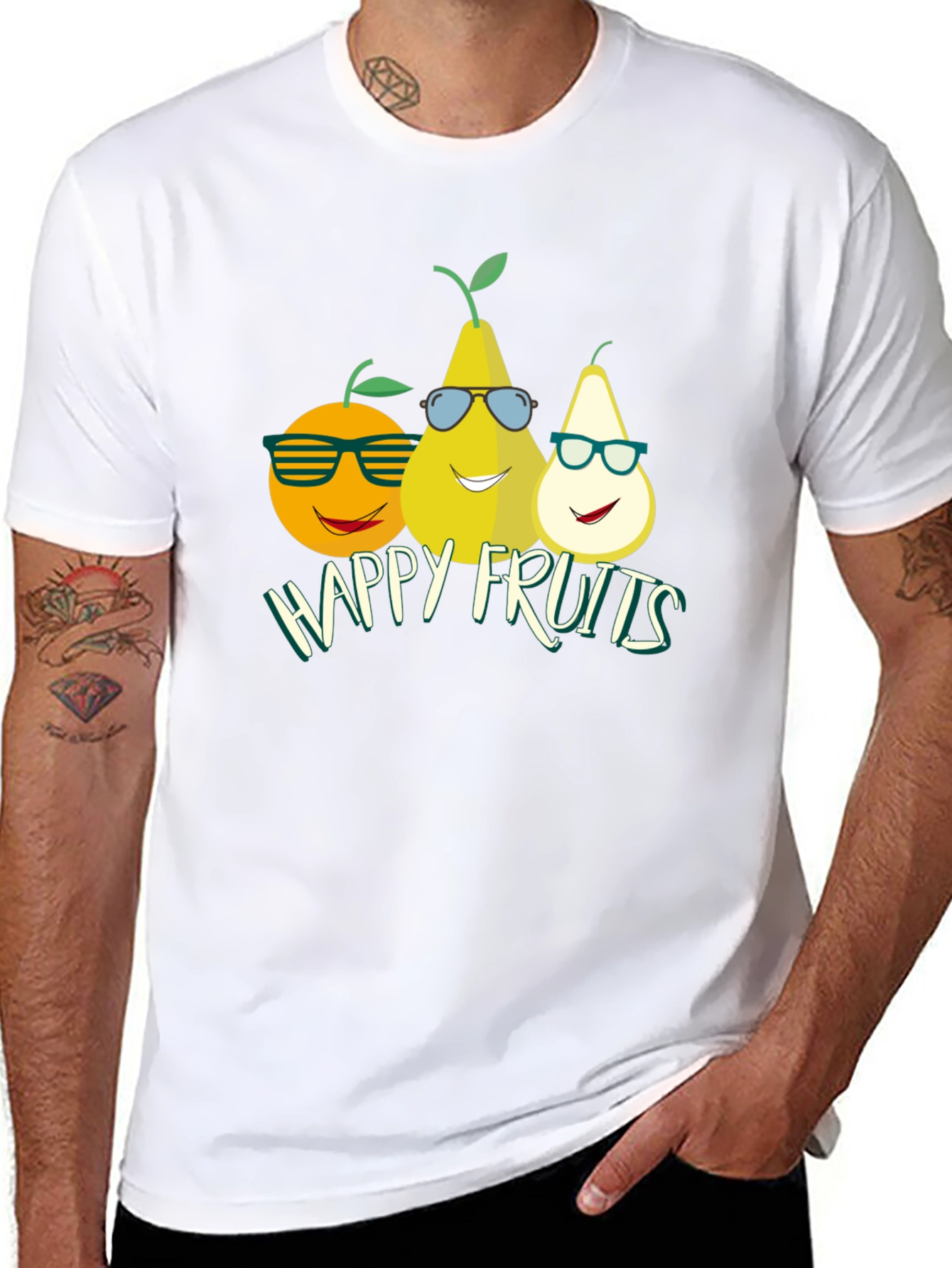 Happy Fruits T-Shirt - Cool & Fun Design